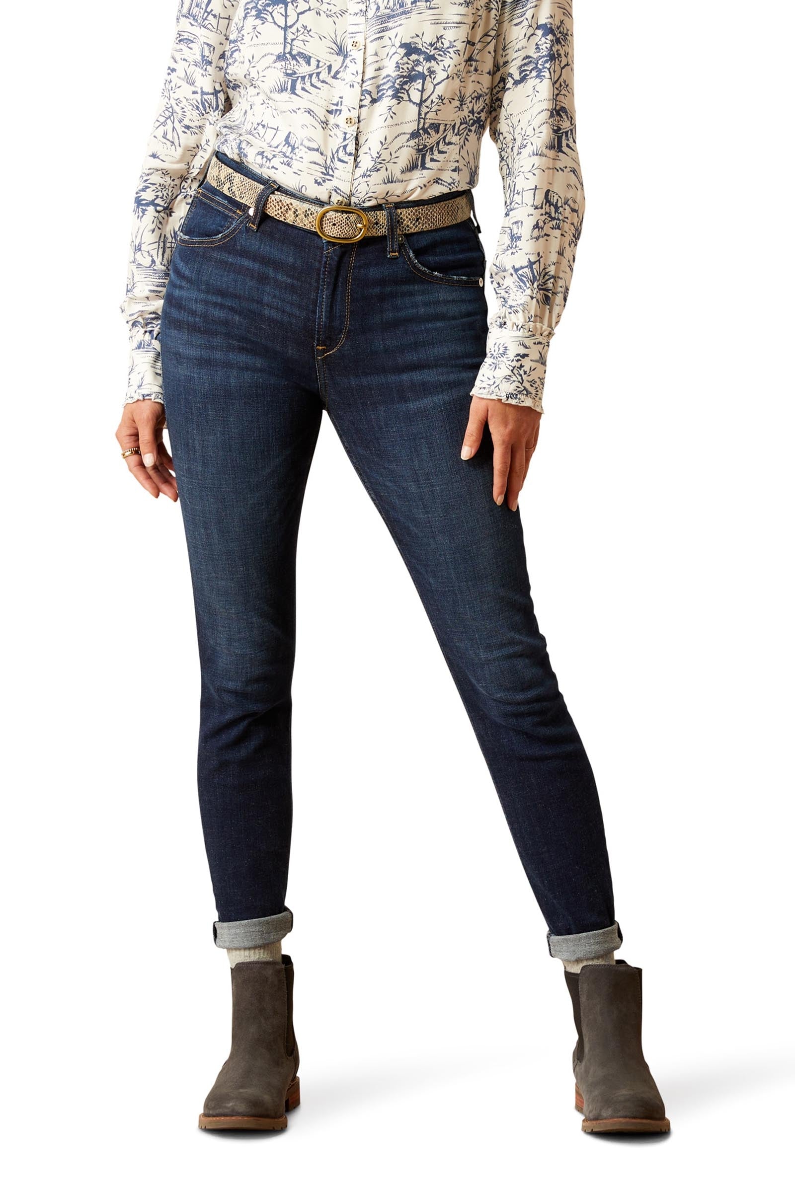 Ariat High Rise Bridle Naisten korkeavyötäröiset skinny-farkut Womens Breeches