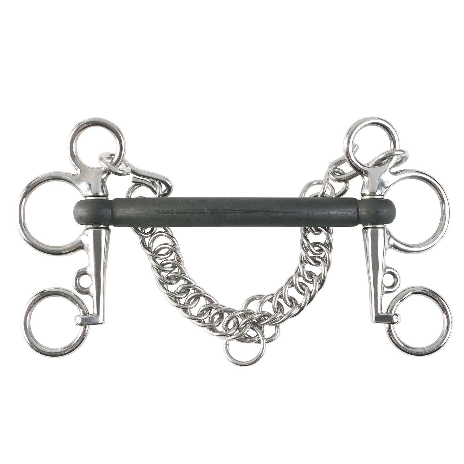 Horze Mullen Mouth Pelham Rubber Bit Horse Bits