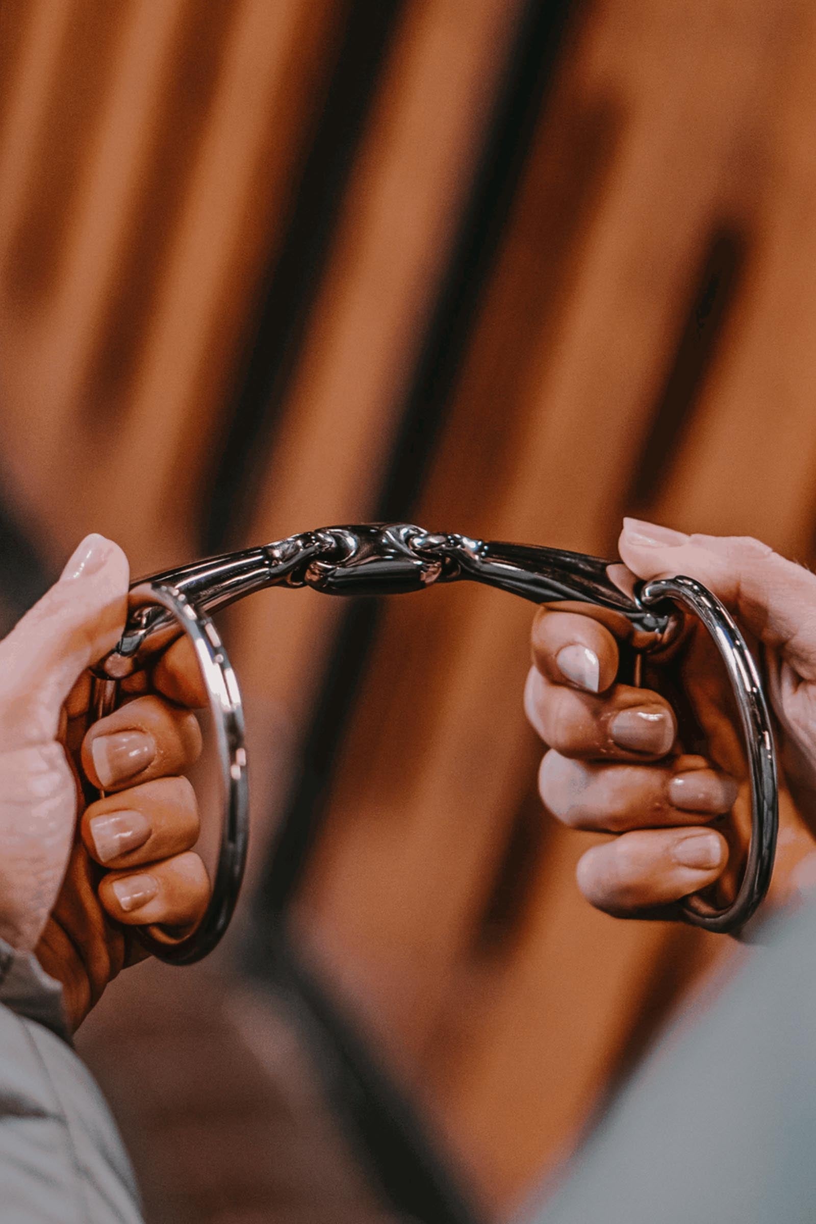 Sprenger Max-Control Loose Ring Snaffle Bit St. St., Locking Mechanism, Double Jt. Horse Bits