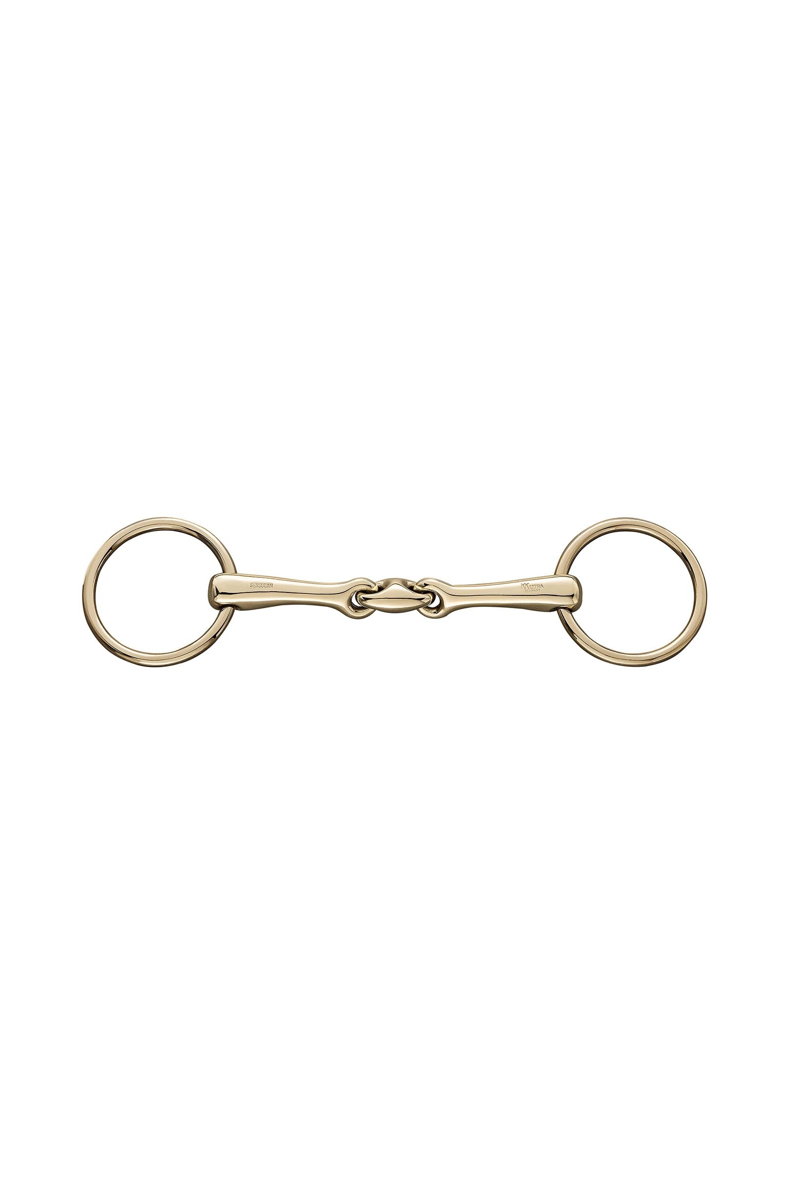 Sprenger KK Ultra bradoon kuolain, kaksinivelinen, 14 mm, Sensogan, Aurigan renkaat Kuolaimet