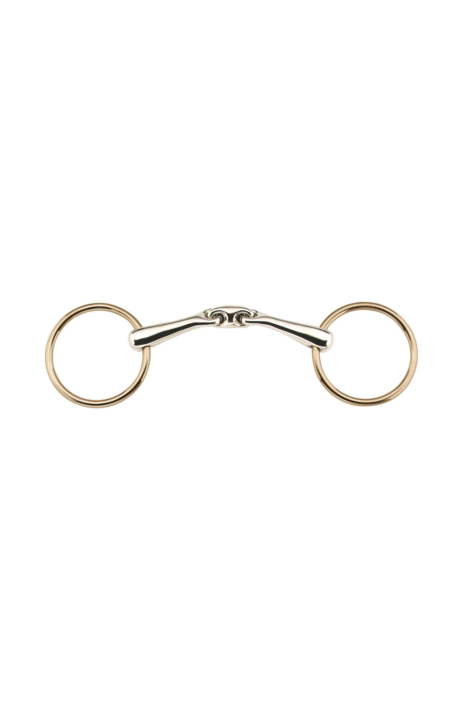 Sprenger KK Ultra Loose Ring Snaffle Bit, Double Jt., 18 mm, Sensogan Aurigan Rings Horse Bits
