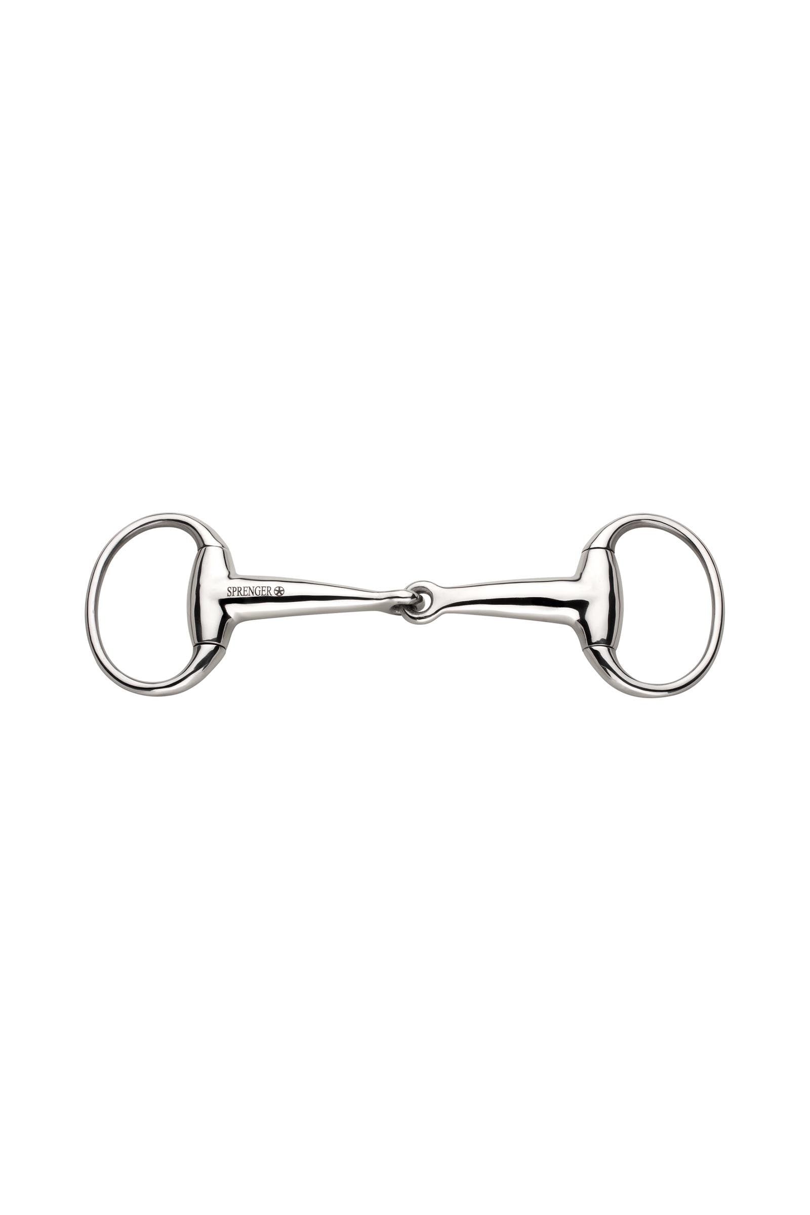 Sprenger Hollow Eggbutt Bit, Single Jt., 18mm, Stainless St. Horse Bits