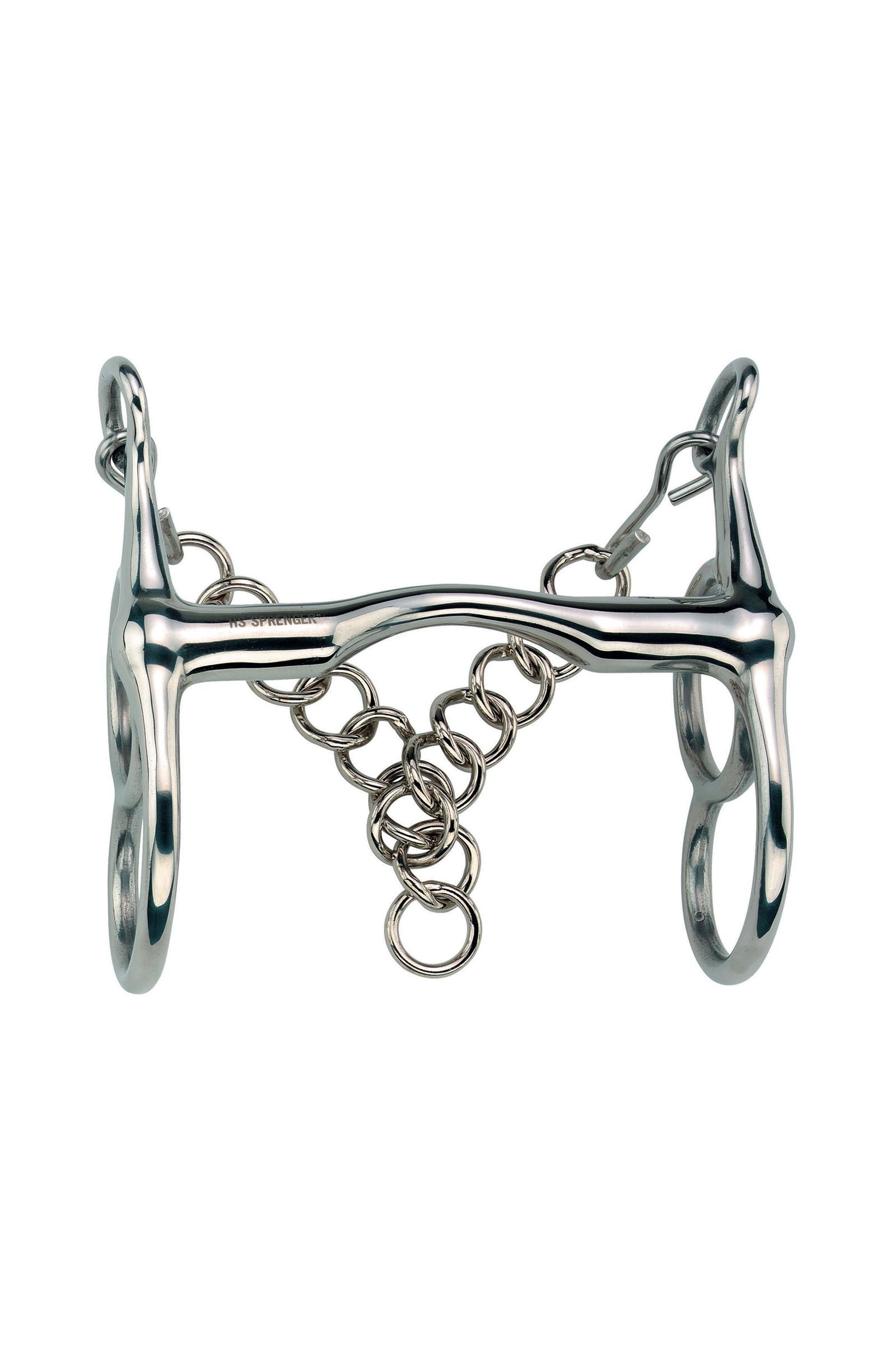 Sprenger Butterfly Liverpool Bit, Mullen Mouth 19mm, 2 Slots Fixed Cheeks, Stainless St. Racing Tack
