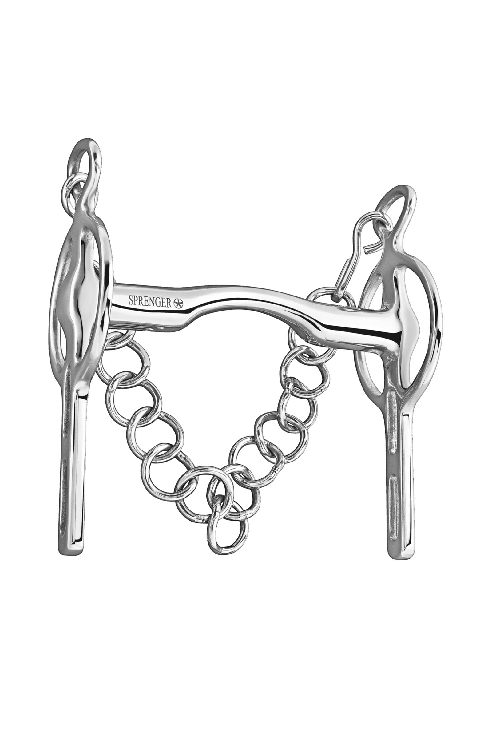 Sprenger Butterfly Liverpool kuolain, suora 16 mm, 2 aukkoa, kiinteät varret, ruostumaton teräs Kuolaimet