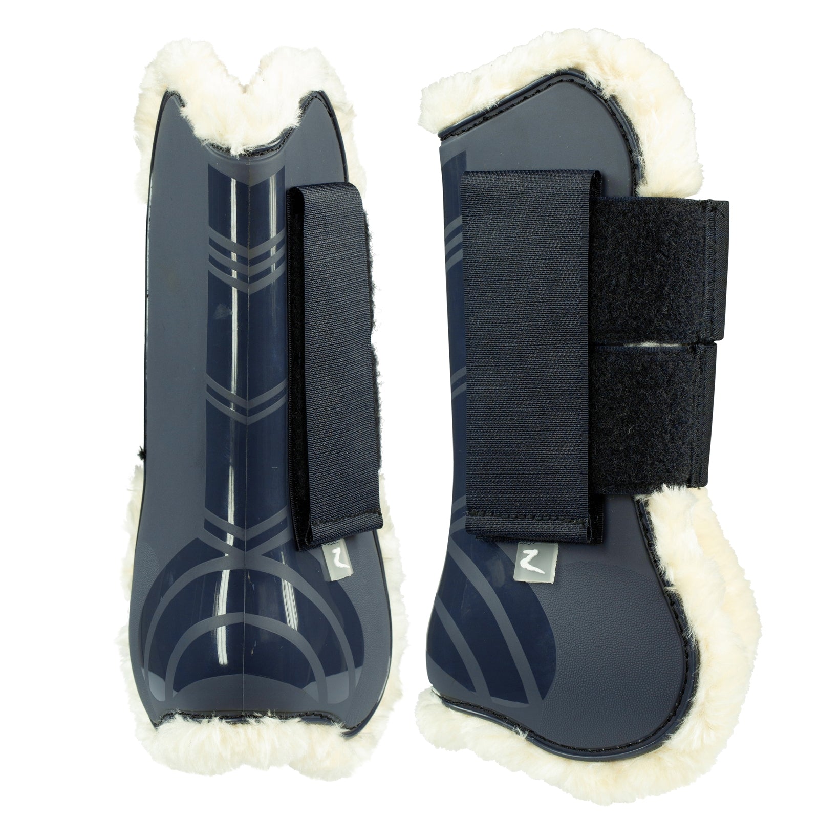 Horze Caliber Tendon Boots with Faux Fur Lining Leg Protection & Hoof Protection for Horses