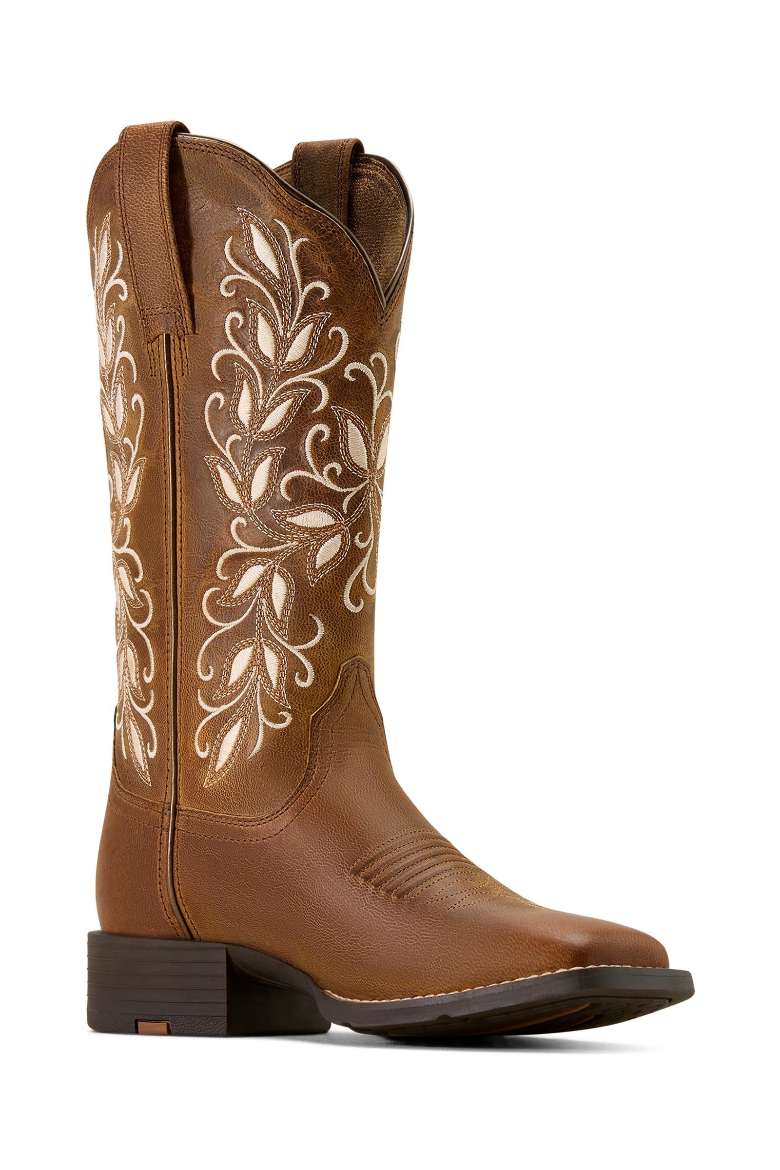 Ariat Women's Round Up Holly Wide Square Toe Western Boots Ratsastussaappaat, -kengät & chapsit