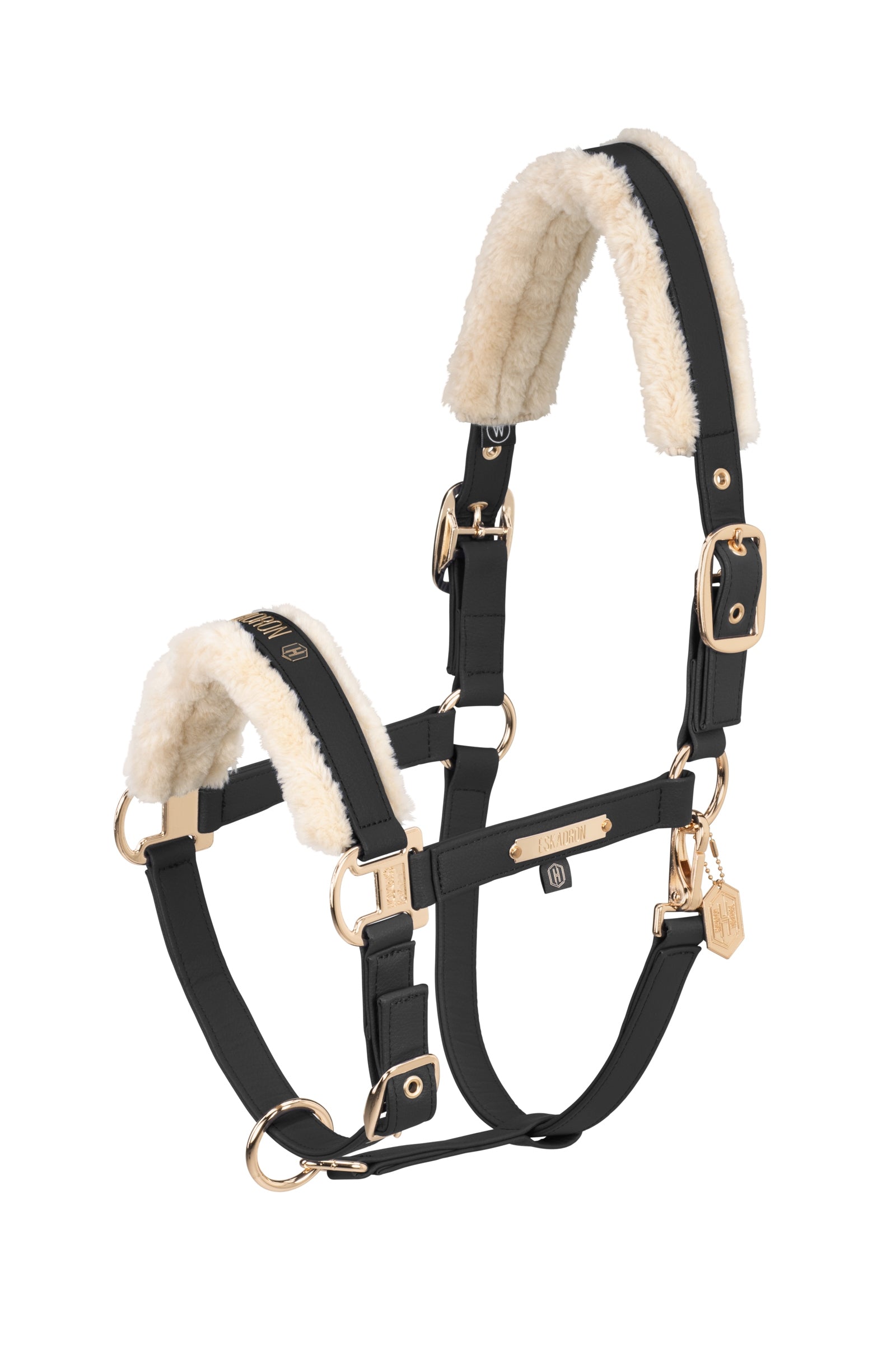Eskadron Heritage AW24 Keinonahkainen Riimu, jossa Double Pin ja tekoturkis Riimut & riimunnarut