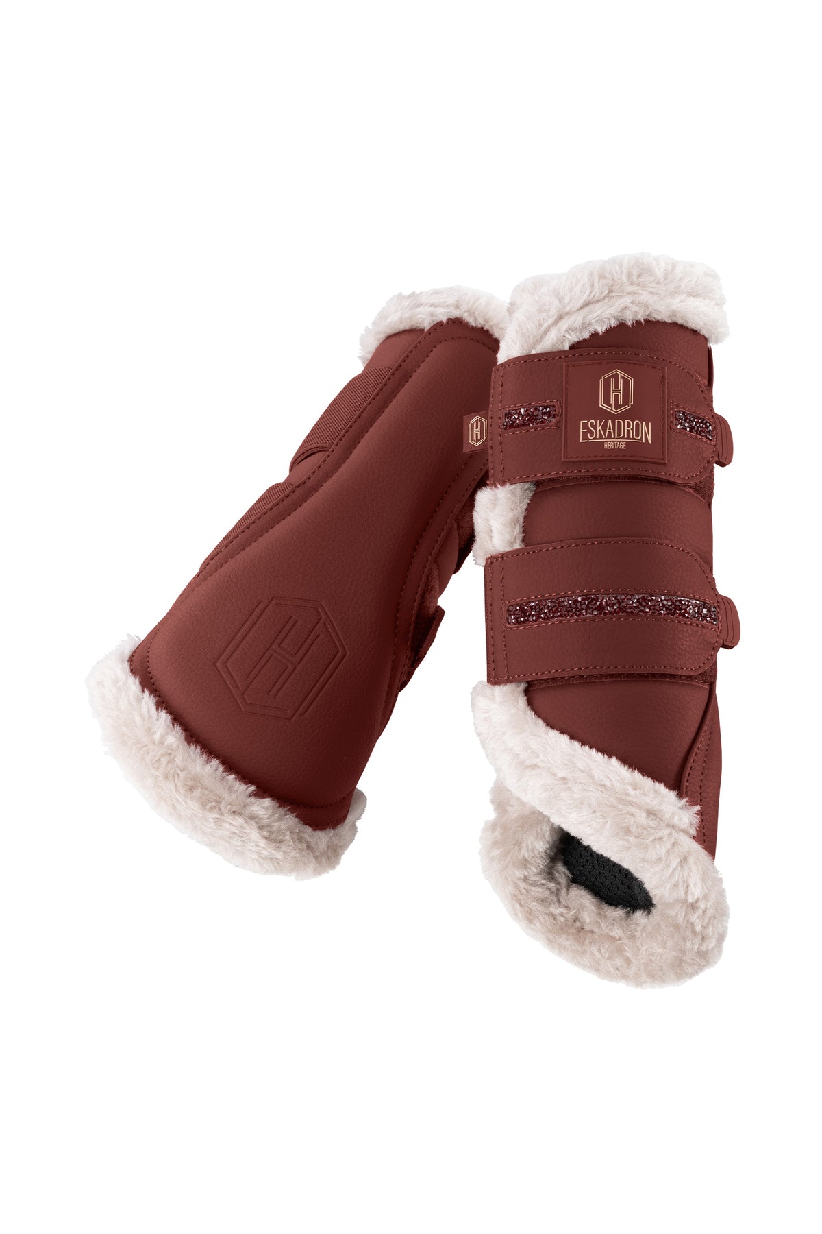 Eskadron Heritage 26/27 Jewel Faux Fur & Faux Leather Tendon Boots (Pair) Leg & Hoof Protection