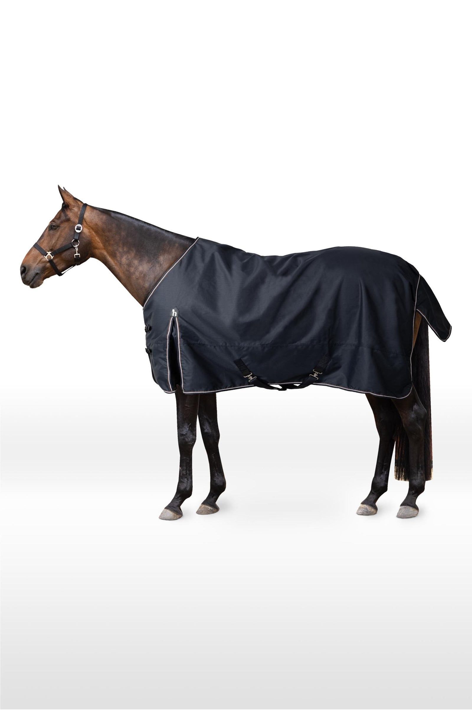 Horze Glasgow Turnout Rug with Fleece Lining and Reflective Accents, 0g Horse Rugs
