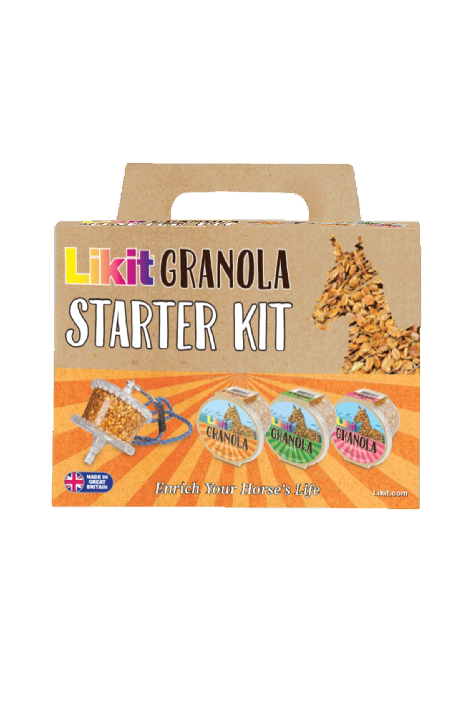 Likit Granola Starter Kit (pidike + 3 makua) Horse Feed & Nutrition