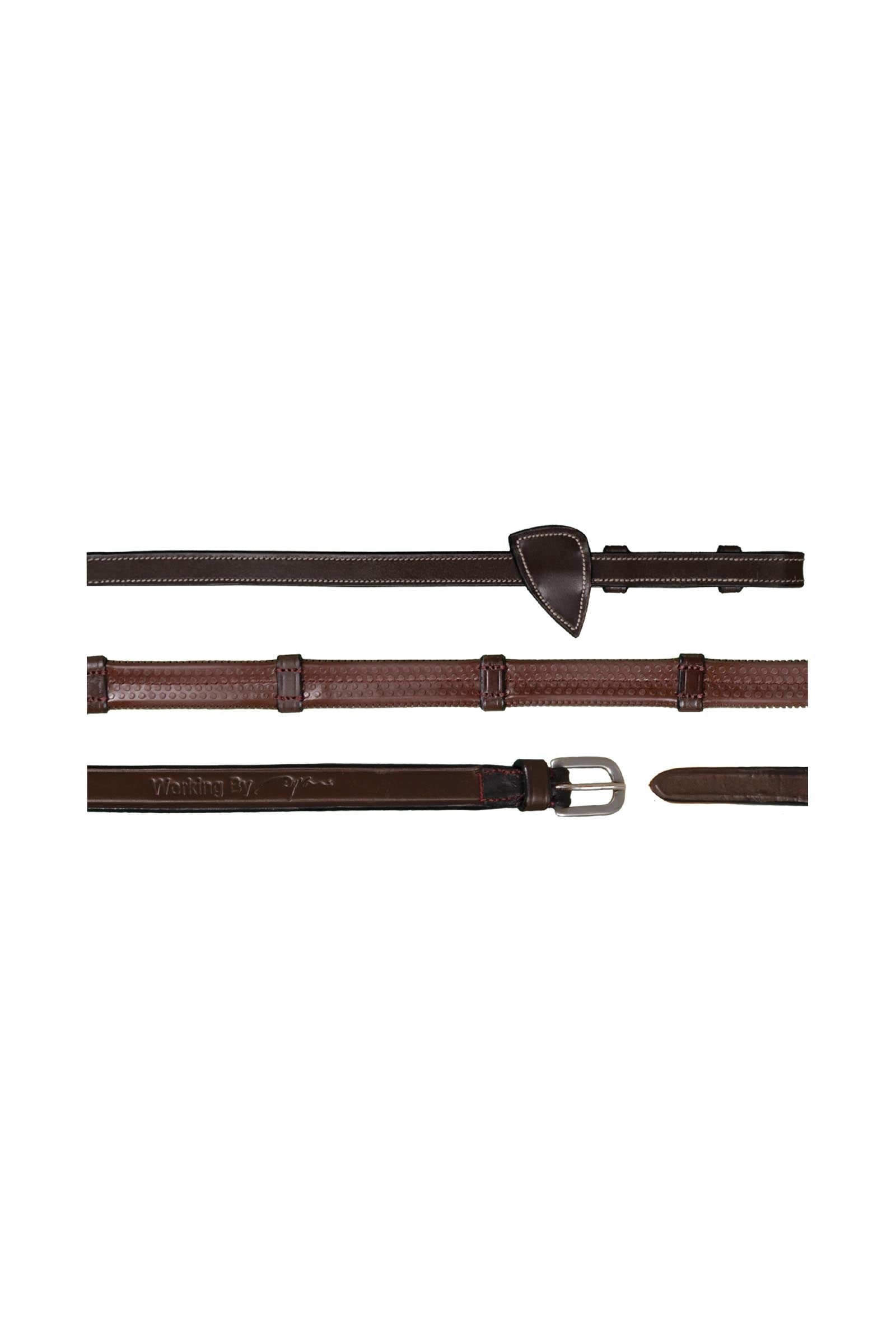 Dy'on Working kumiohjat (13 mm), joissa 7 nahkaestettä Suitset & Ohjat