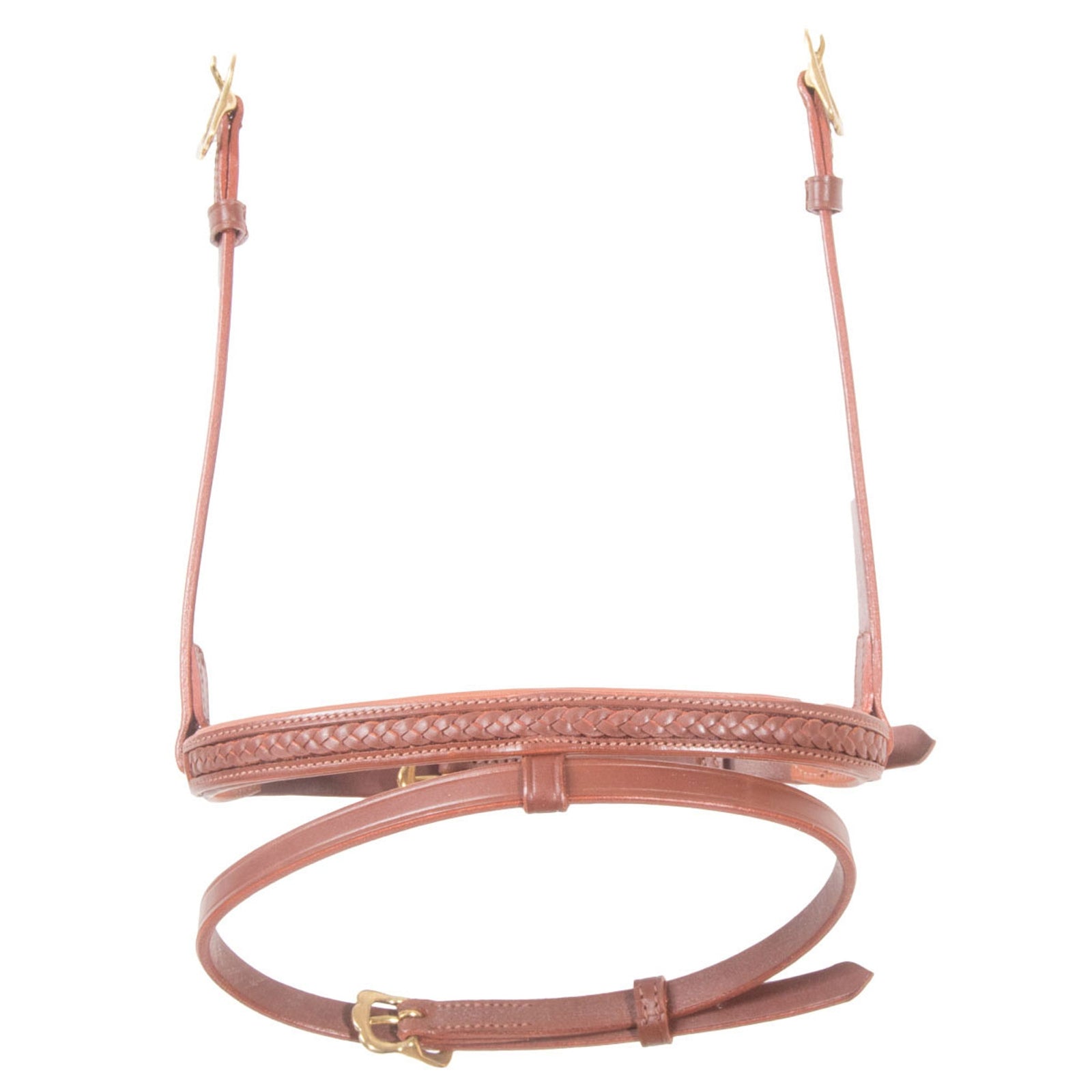 Karlslund yhdistelmäturpahihna letitetyllä koristenauhalla Suitset & Ohjat