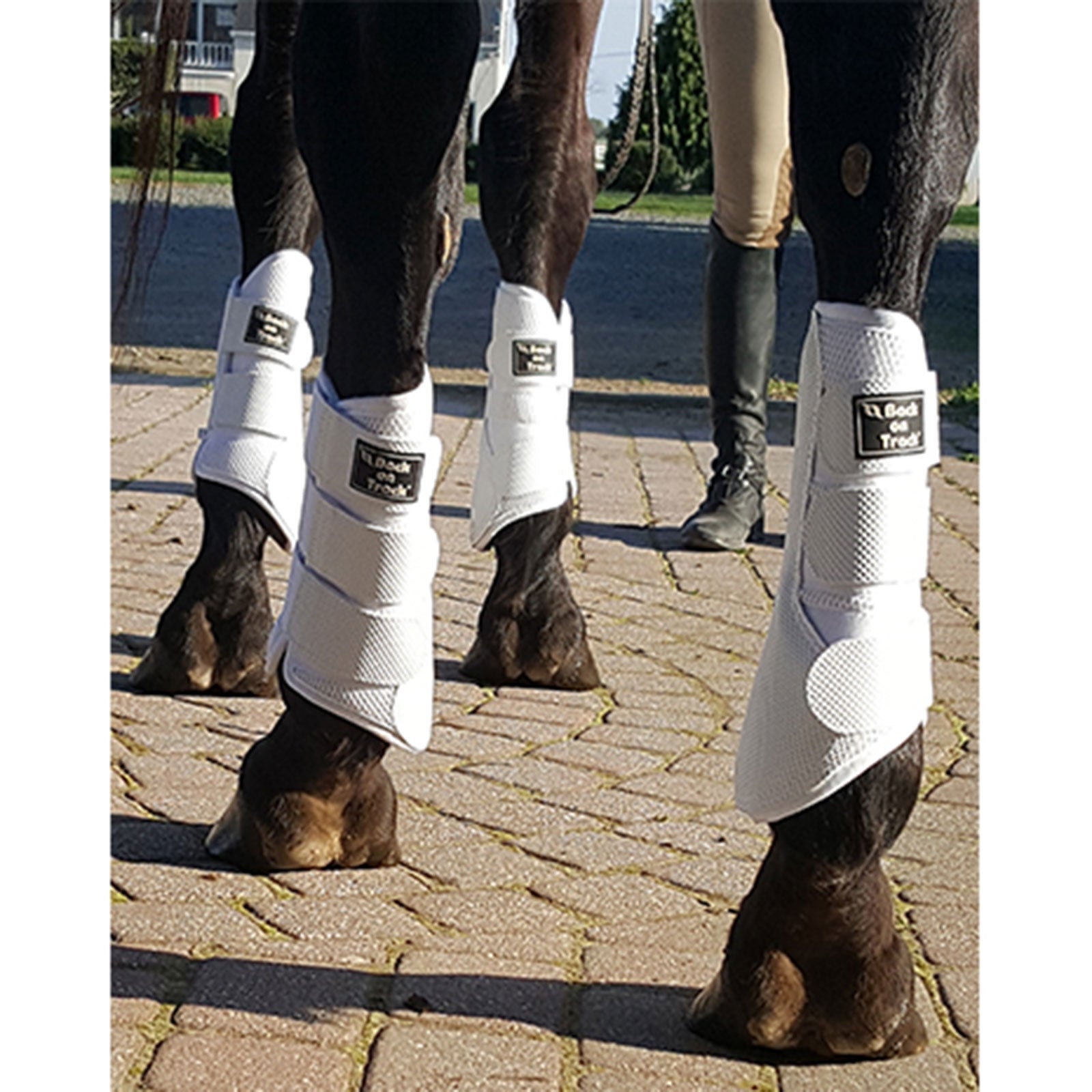 Back on Track hivutussuojat 3D verkko, L-XL Leg Protection & Hoof Protection for Horses