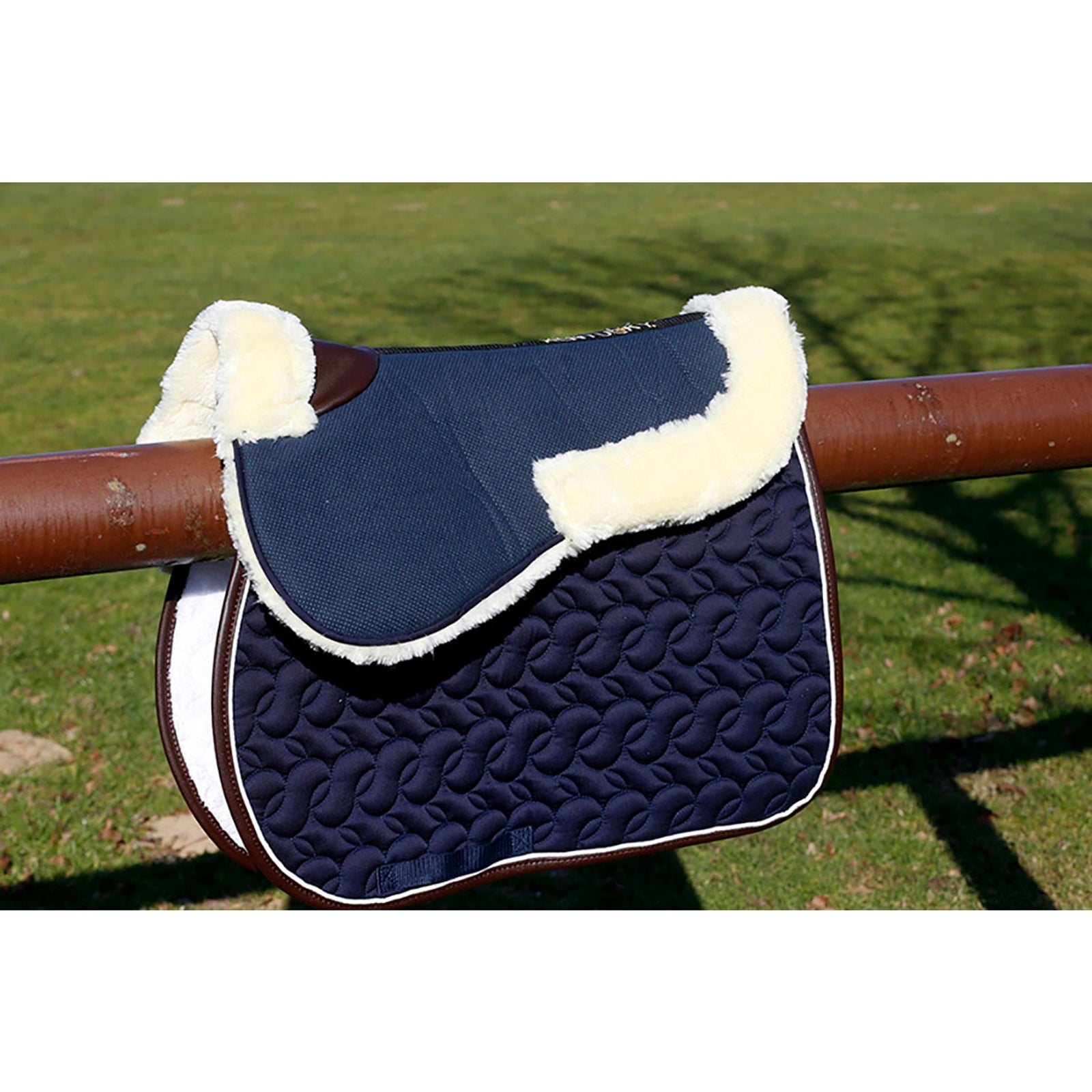 Kentucky Horsewear Absorb Sheepskin Half Pad Saddle Pads