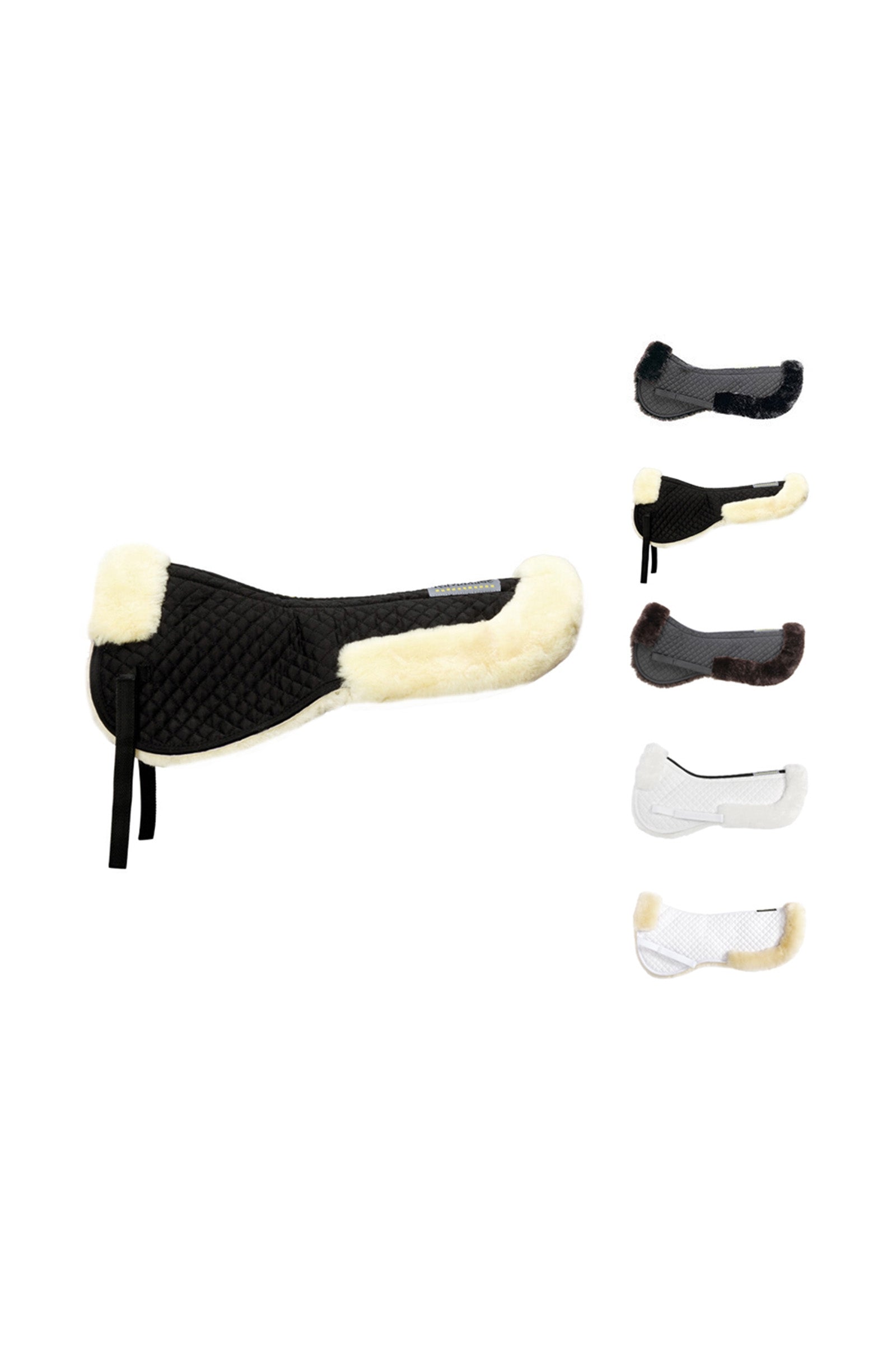 Kavalkade Lambswool pad w/ brim behind, lambswool Saddle Pads