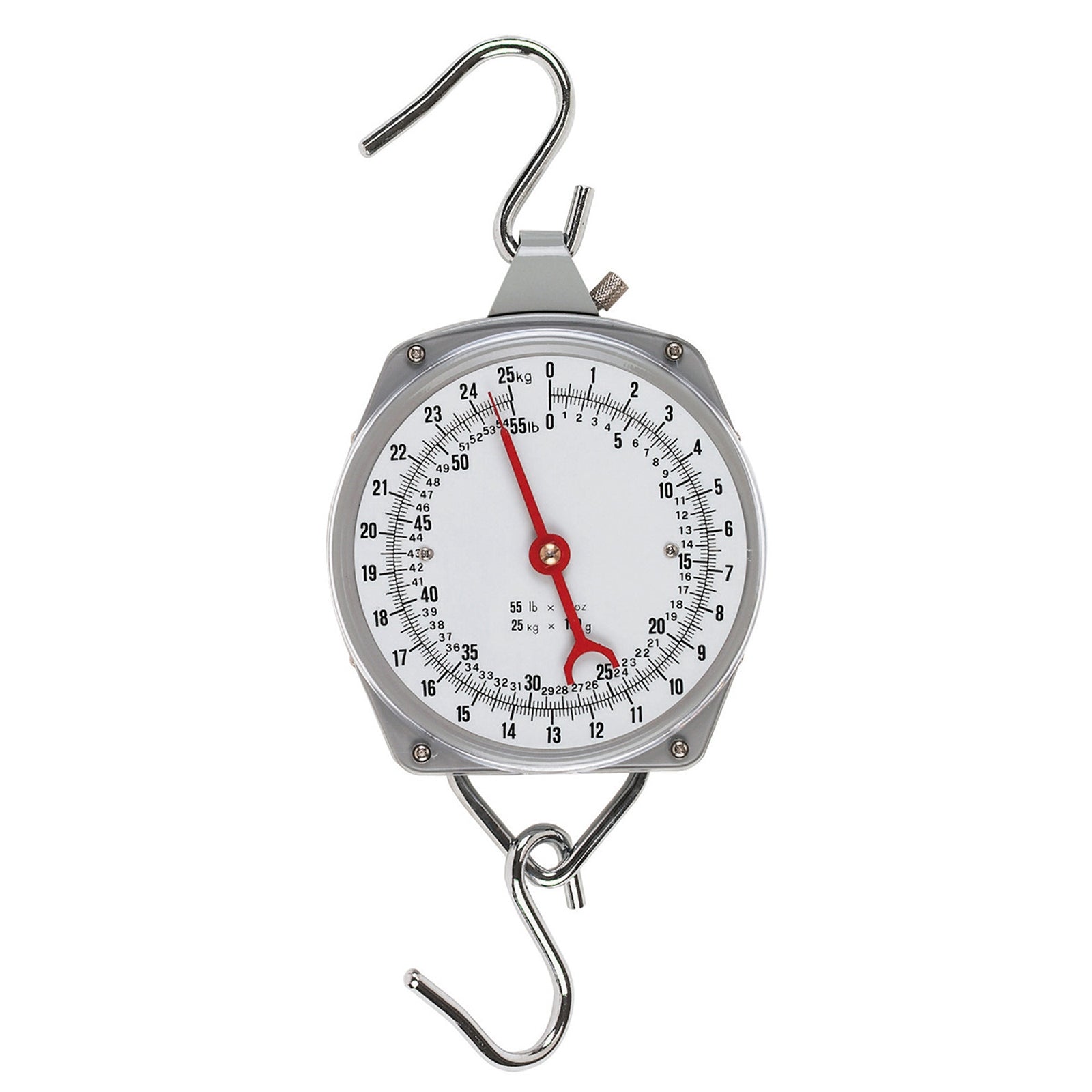 Kerbl Suspended Dial Balance -puntari, 25 kg asti, asteväli 100 g Tallitarvikkeet