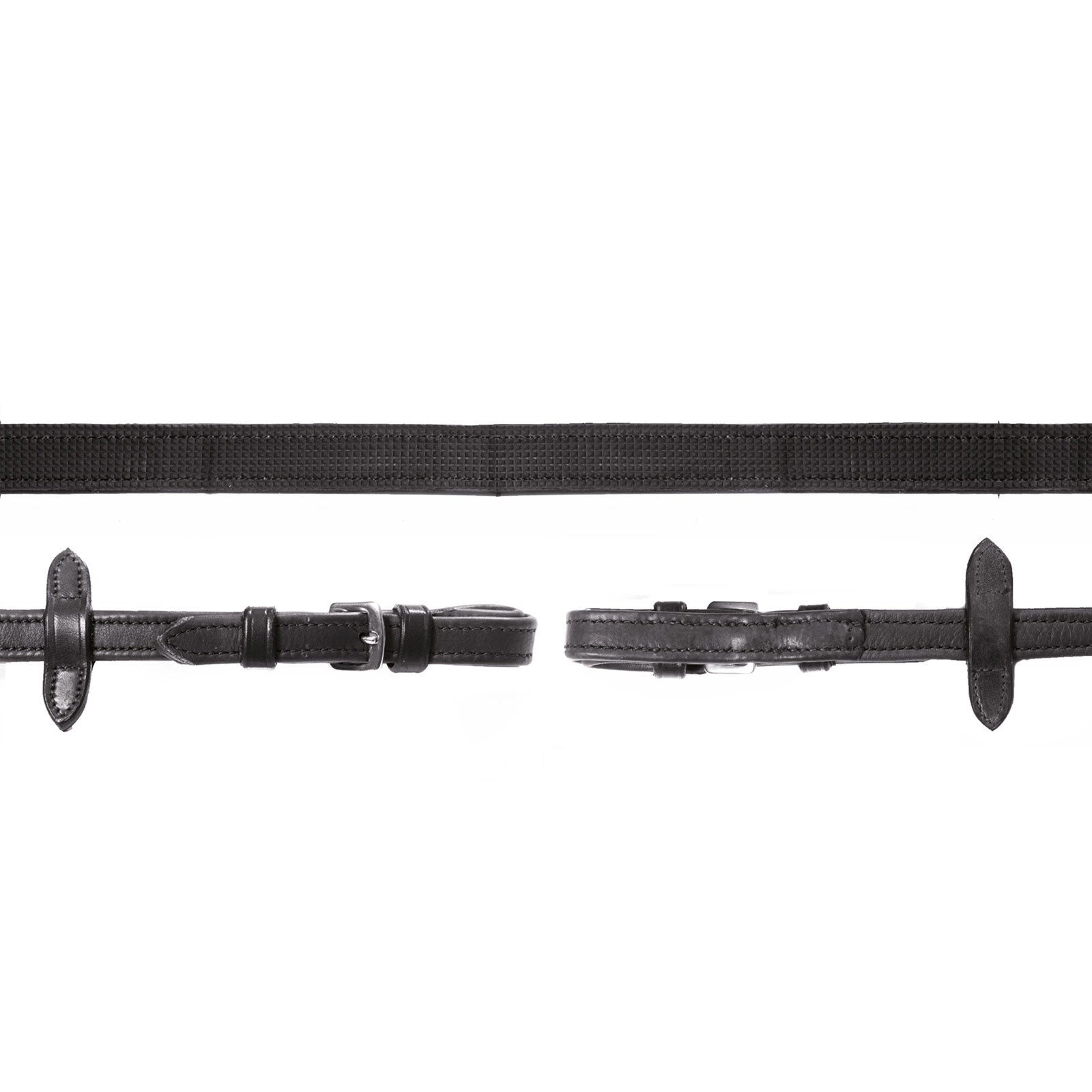 Schockemöhle Sports Durasoft Grip nahkaohjat, nailonytimellä ja kumipinnoitteella Suitset & Ohjat