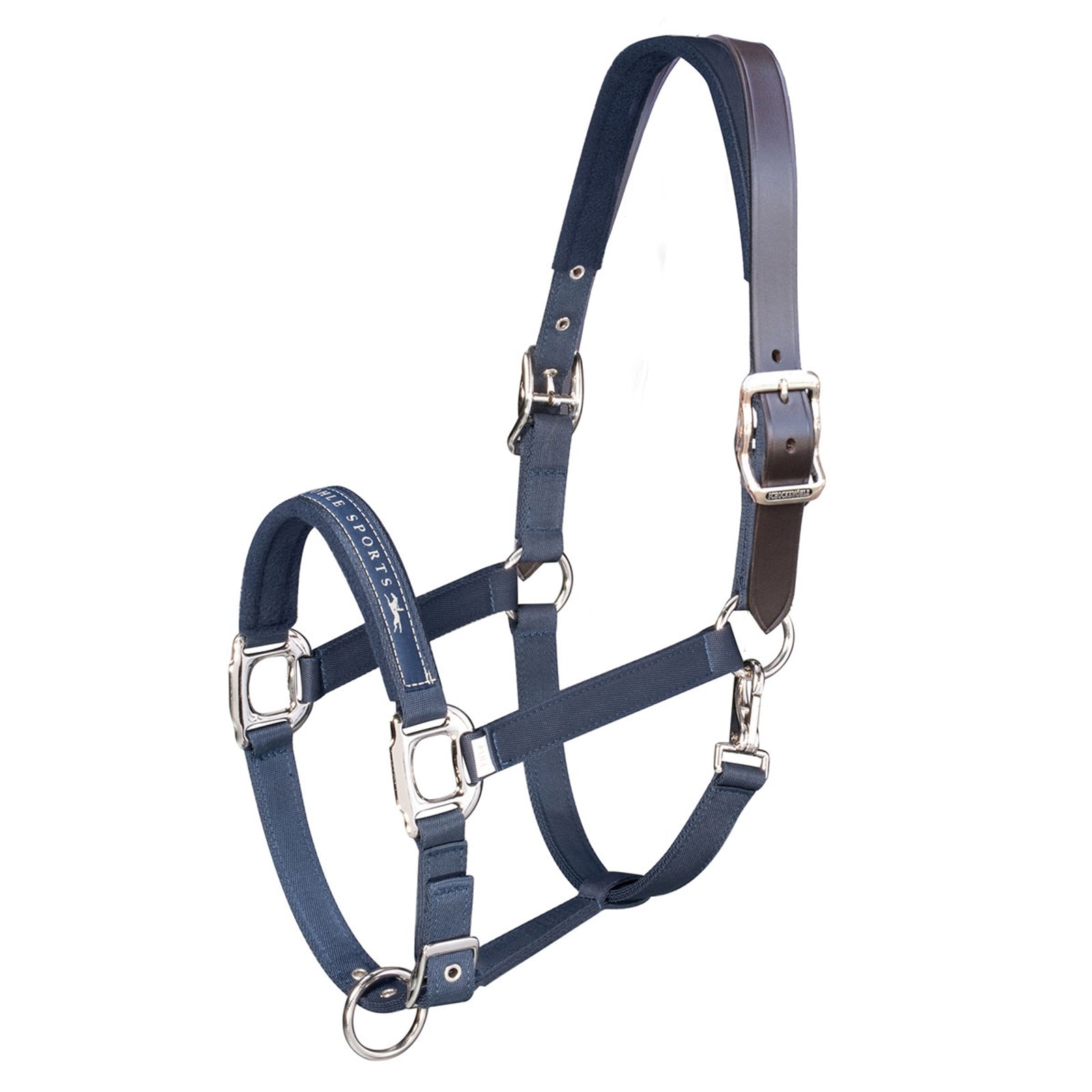 Schockemöhle Sports Memphis Breakaway, Nylon Halter + Leather strap Halters & Leads