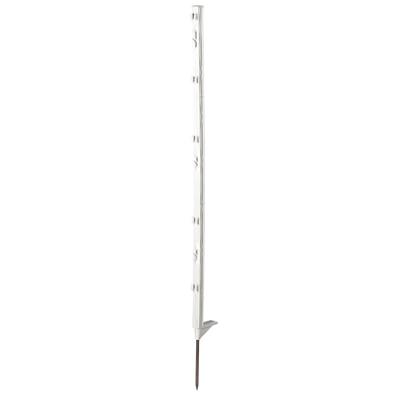 Corral Classic plastic post with single step-in, white, 105 cm, 5 pcs Fencing Supplies