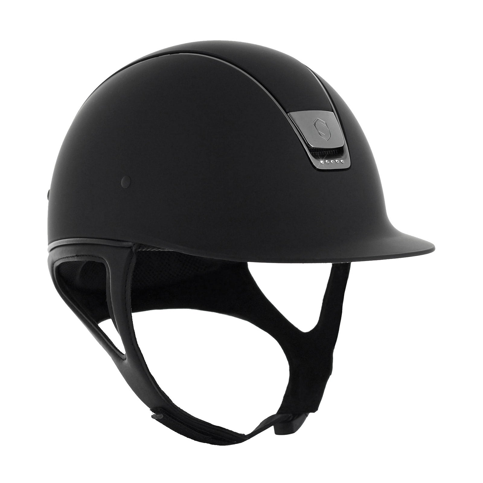 Samshield Shadowmatt + 5 Swarovski-kristallia, perinteinen (ilman täytettä) Ratsastuskypärät & Turvaliivit