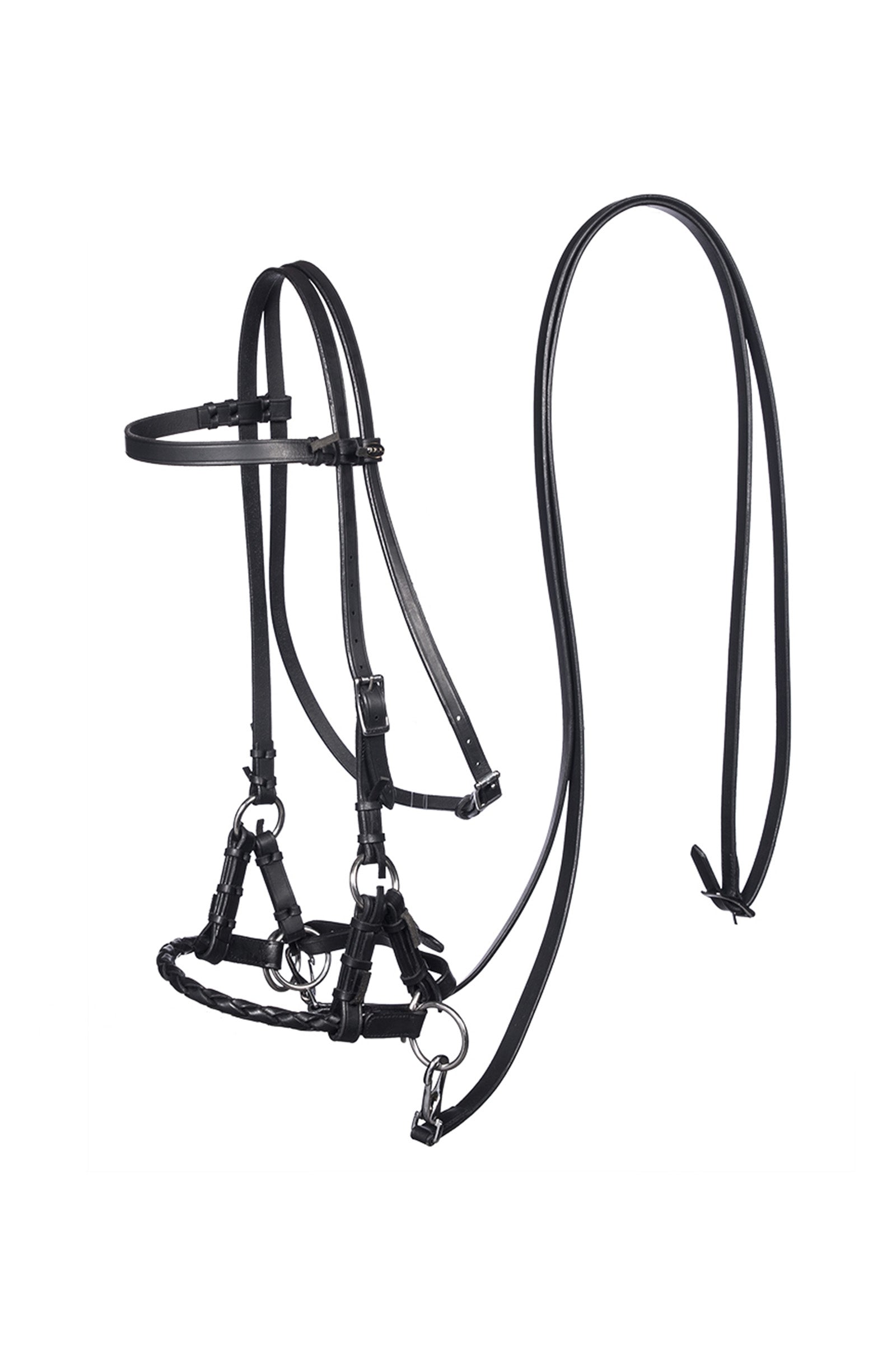 F.R.A. Freedom Riding Articles Pariba Sidepull-suitset (System 3) kudotulla turpahihnalla, mukana ohjat Suitset & Ohjat