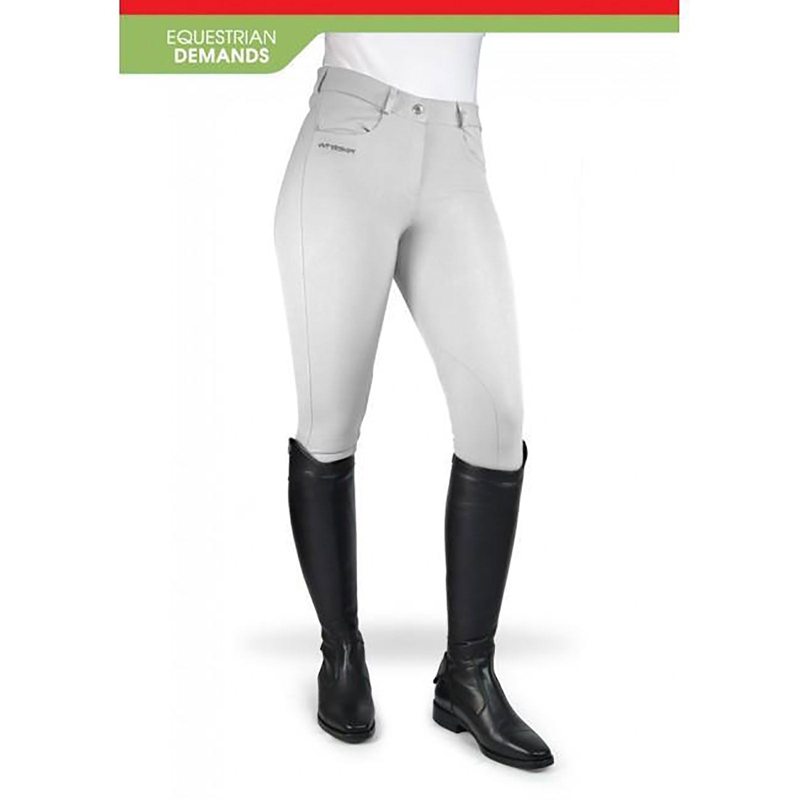 John Whitaker JW Horbury V2 ratsastushousut kangaspaikoilla - naisten Womens Breeches
