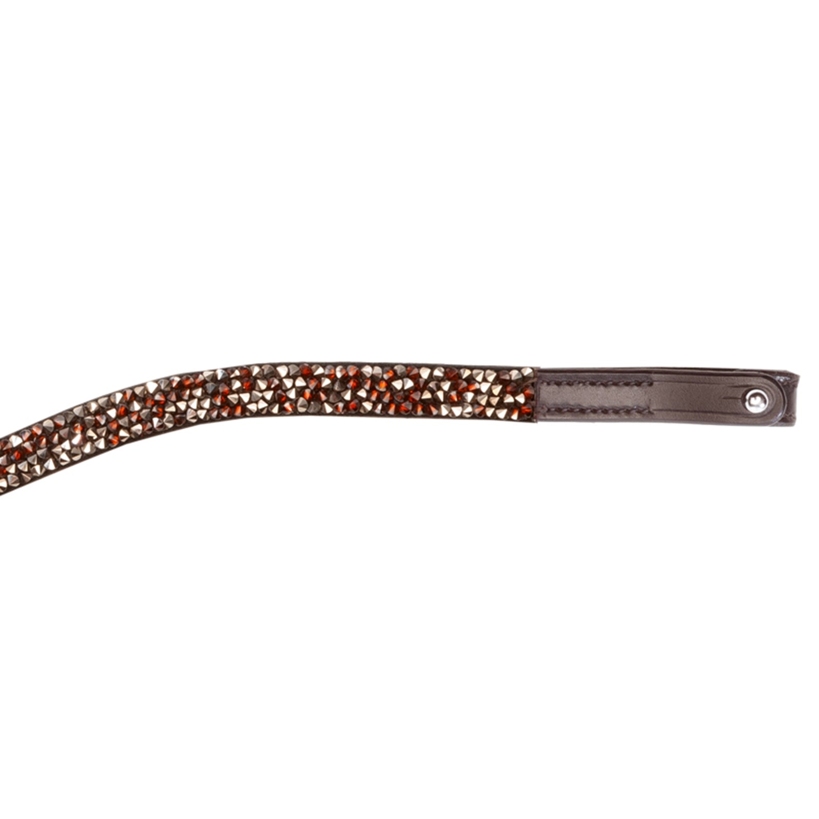 Kavalkade Button Coffee Browband Bridles & Reins