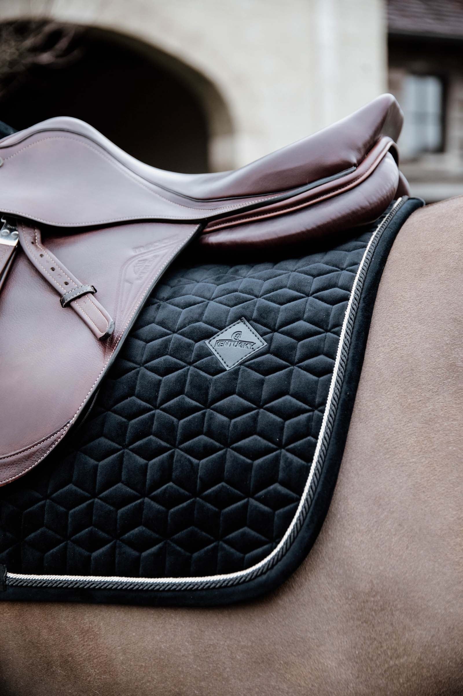 Kentucky Horsewear Velvet Basic Jumping Saddle Pad Saddle Pads
