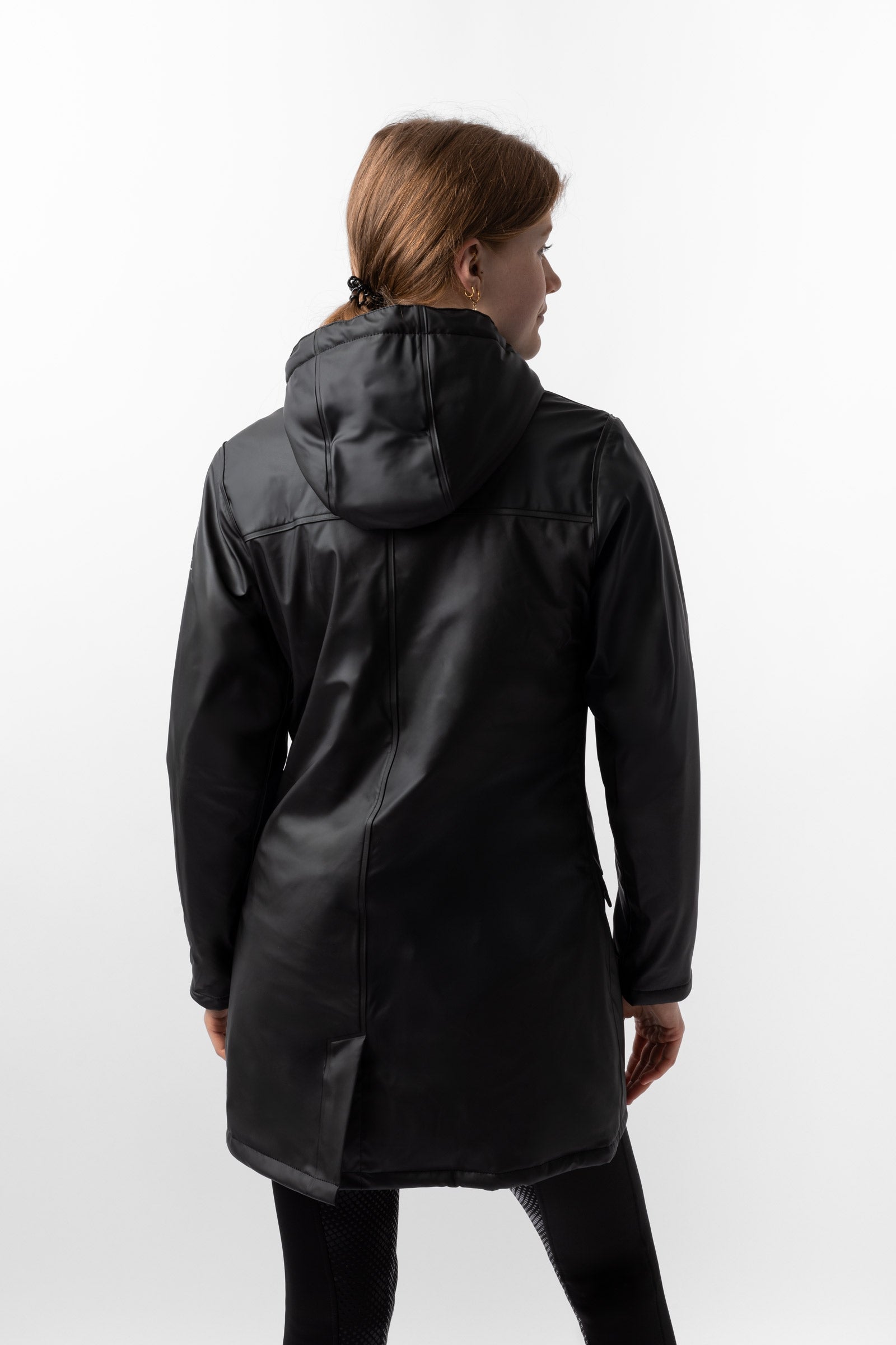 Horze Billie Women's PU Rain Riding Jacket with Fleece Women’s Riding Clothing