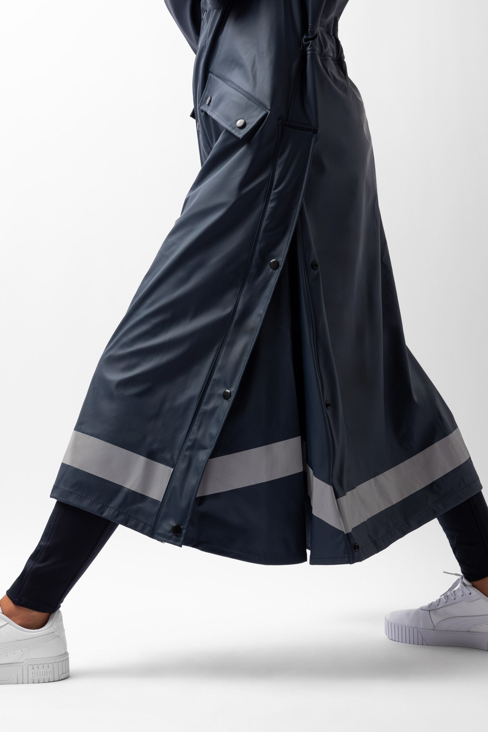 Horze Hazel Women's Long Raincoat with Slits Women’s Riding Clothing