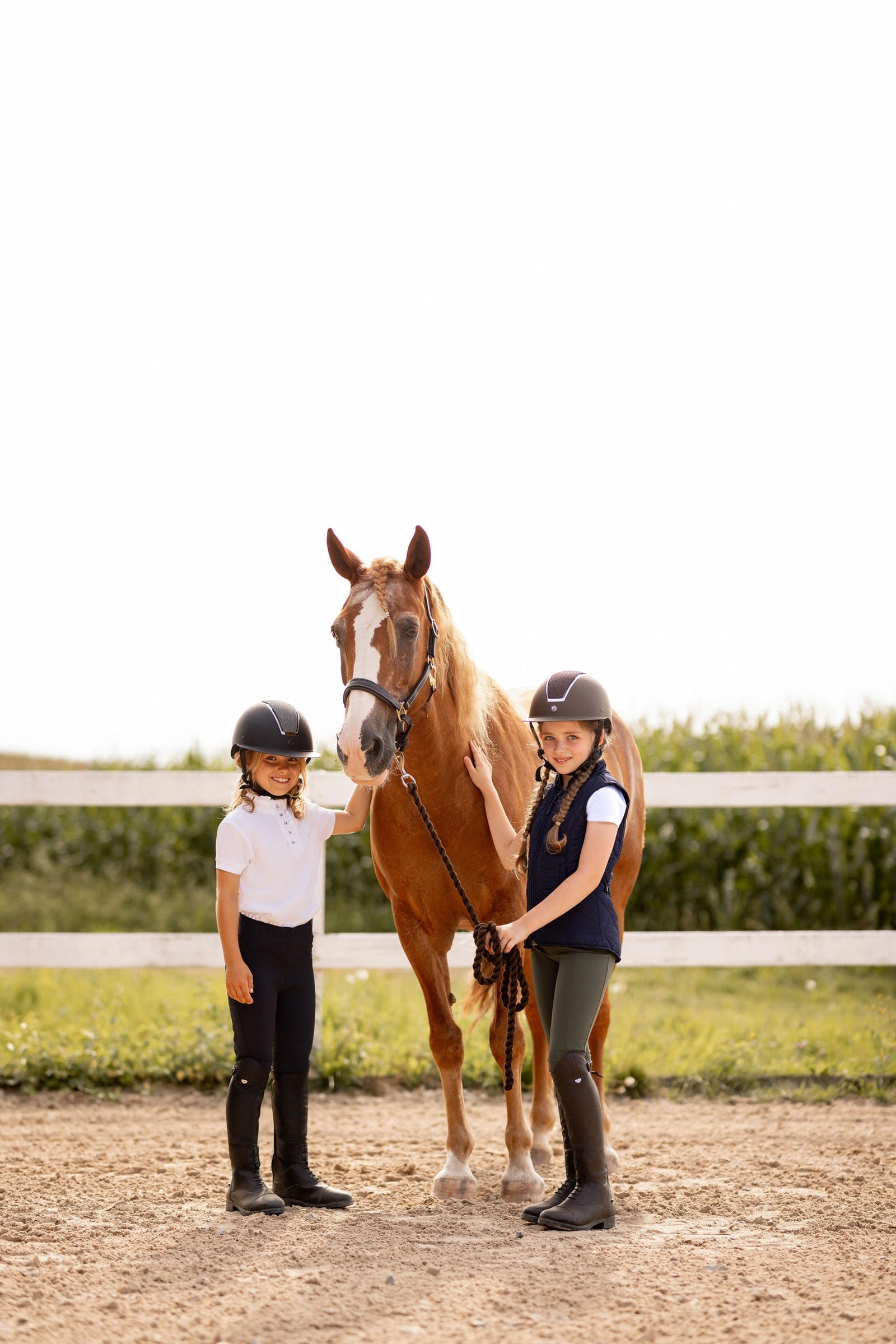 Horze Christel Kids Short Sleeve Ruffle Show Shirt Kids Apparel