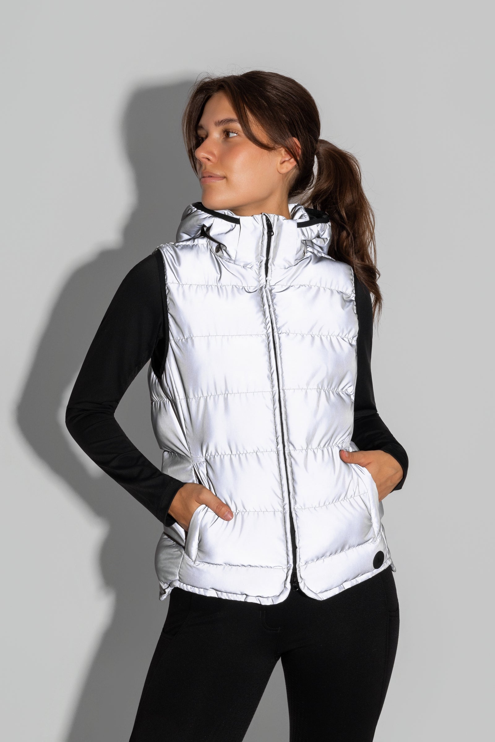 Horze Women's Reflective Padded Riding Vest Women’s Riding Clothing