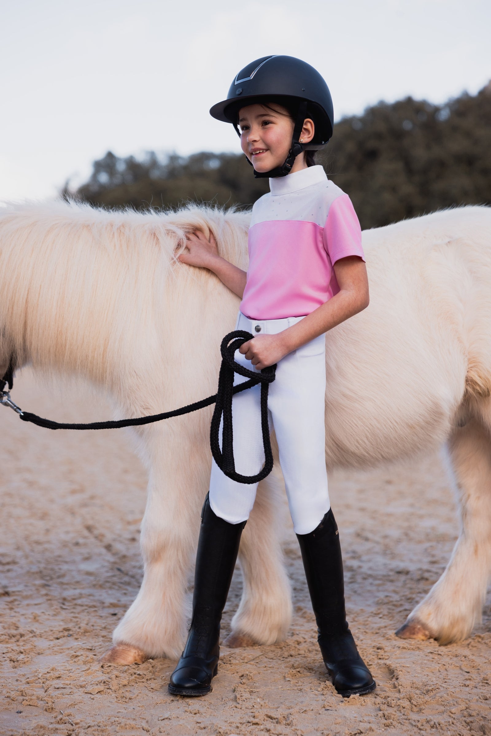 Horze Young Rider Kaya Show Shirt Kids Apparel