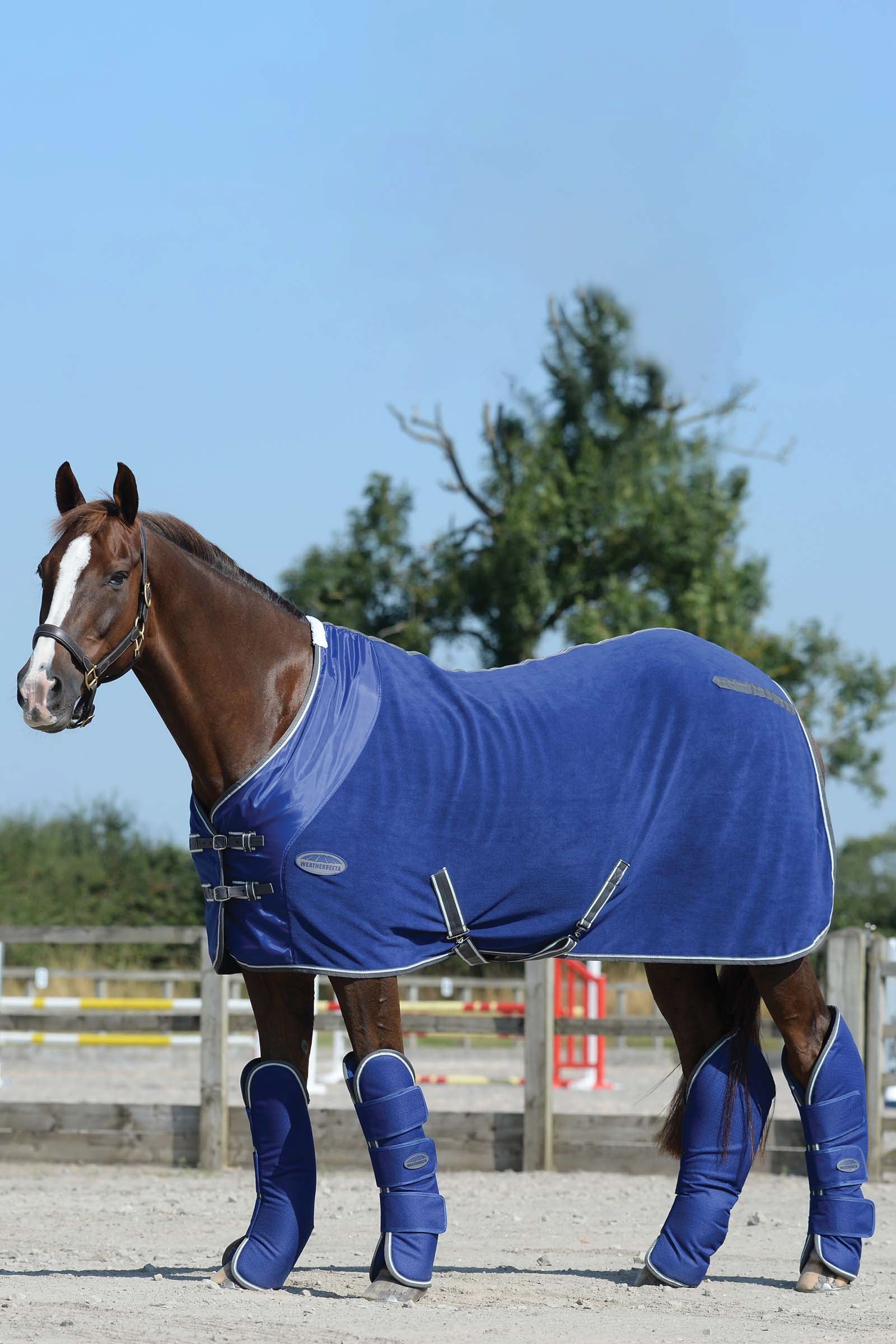 Weatherbeeta 1200D Wide Tab Long kuljetussuojat Leg Protection & Hoof Protection for Horses