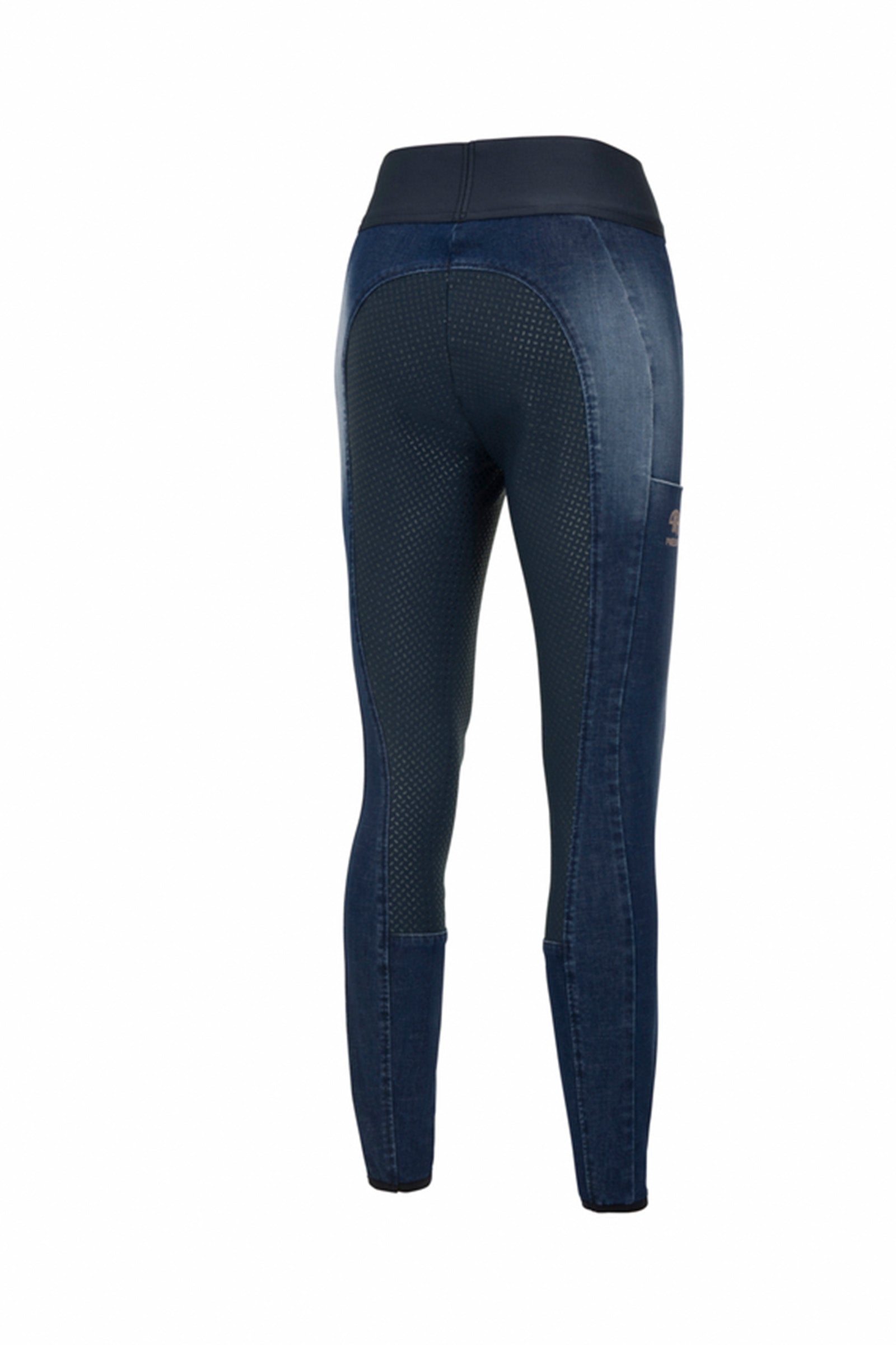Pikeur Rosa Denim naisten kokopaikkaiset ratsastusleggingsit gripeillä Womens Breeches