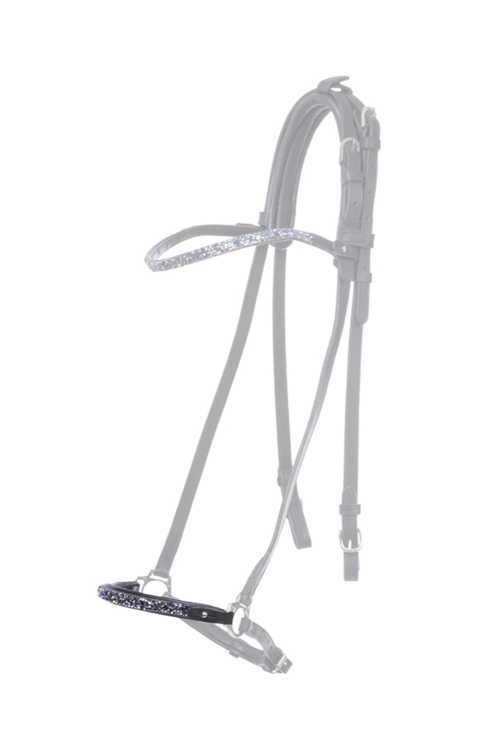 Kavalkade Blár Dropped Noseband Piece for Kjartan Icelandic Bridle Suitset & Ohjat