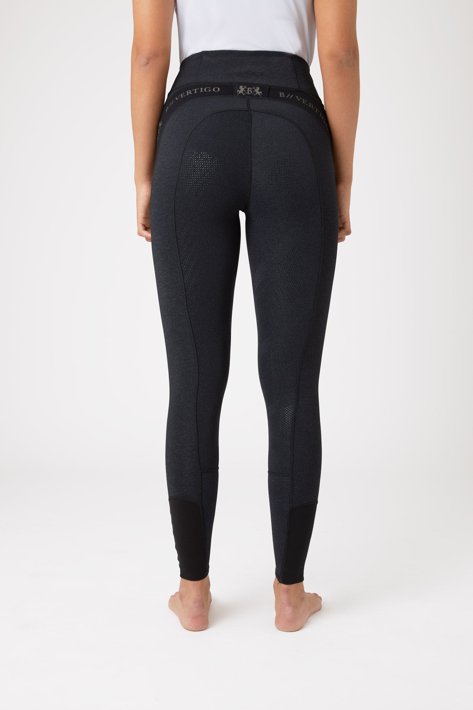 B Vertigo Jenny Women's Silicone Full Seat Riding Tights UPF 40+ Womens Breeches