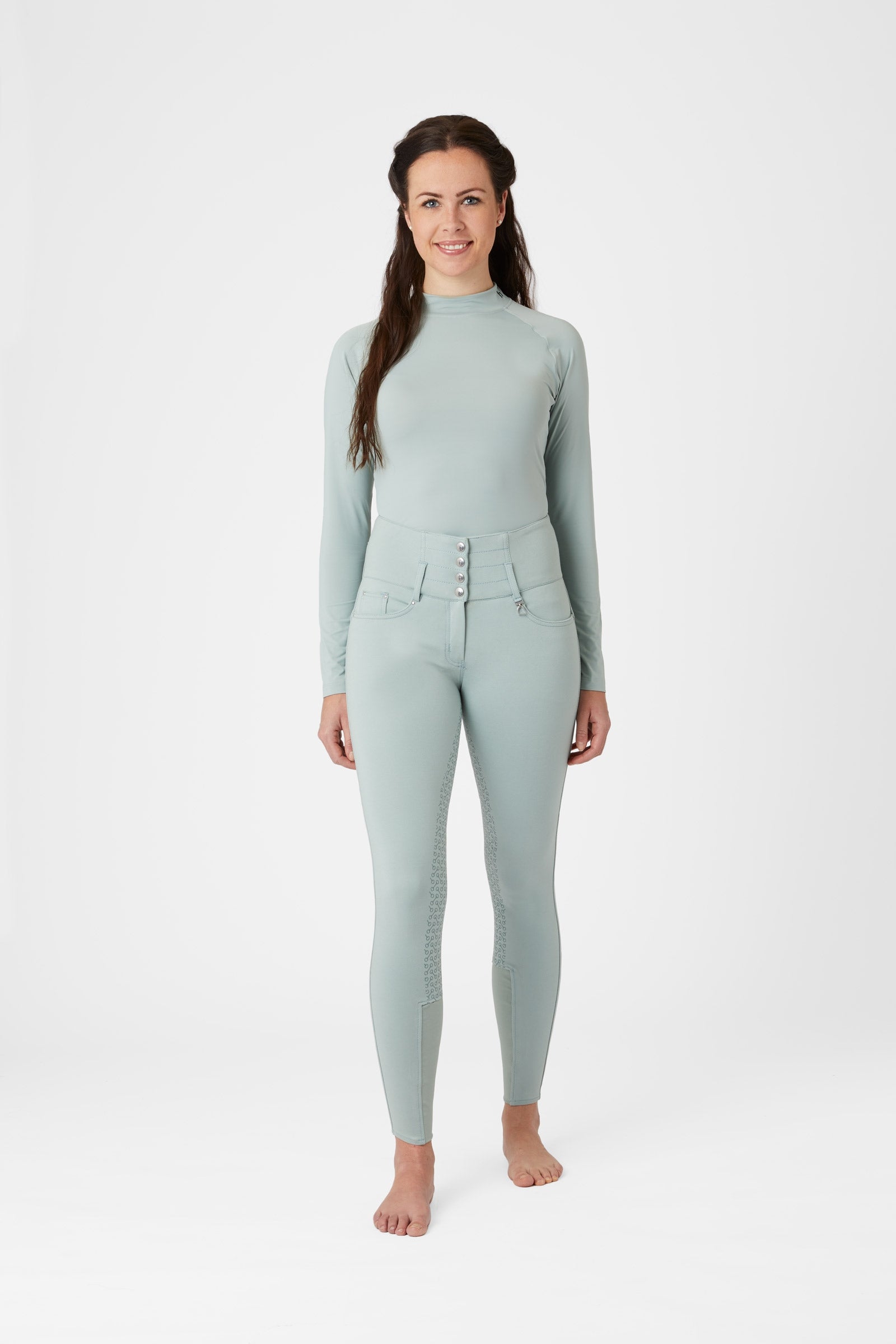 Horze Tara Women's High Waist Full Seat Breeches Womens Breeches