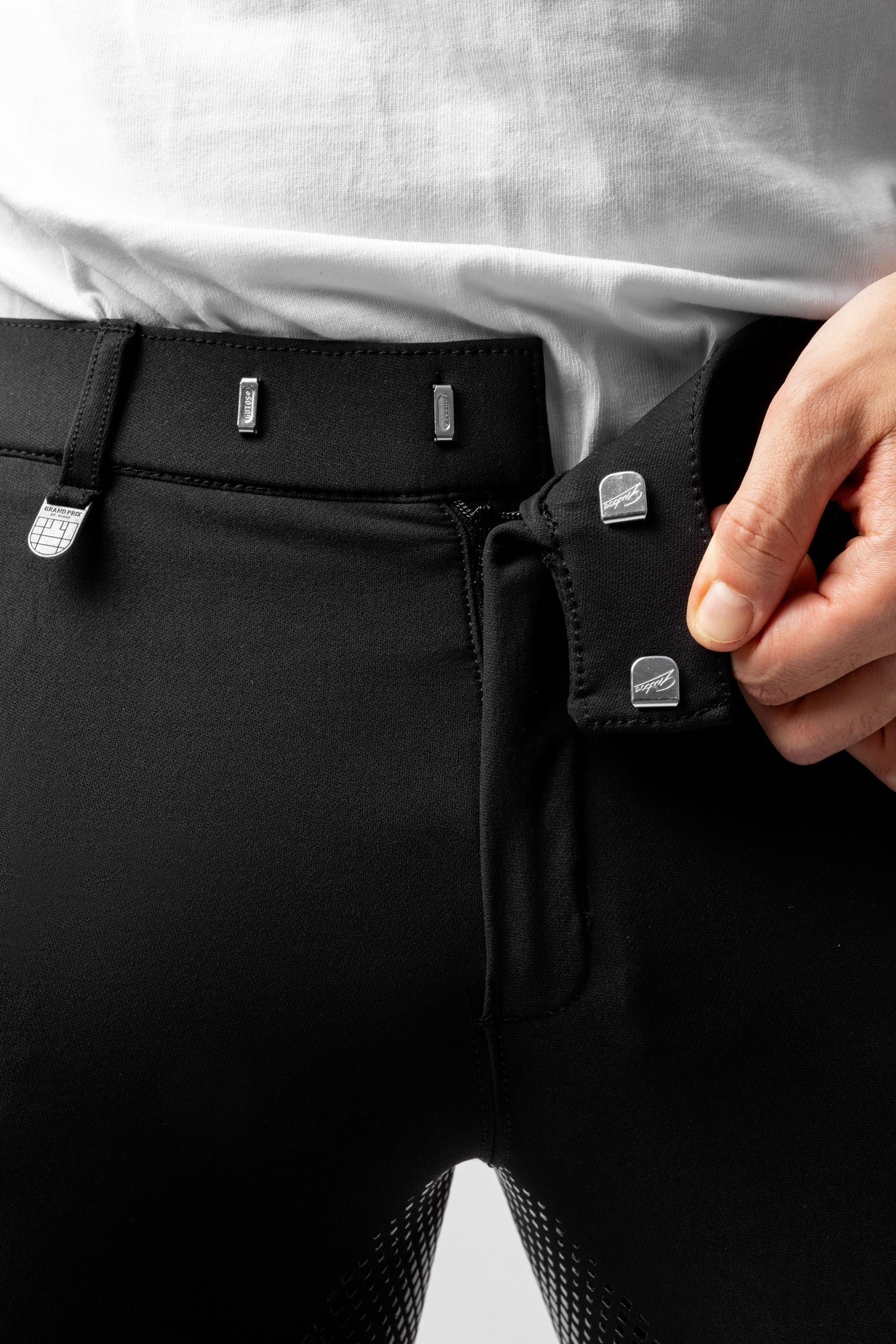 Horze Grand Prix Men's Silicone Full Seat Breeches UPF 50+ Mens Riding Clothing