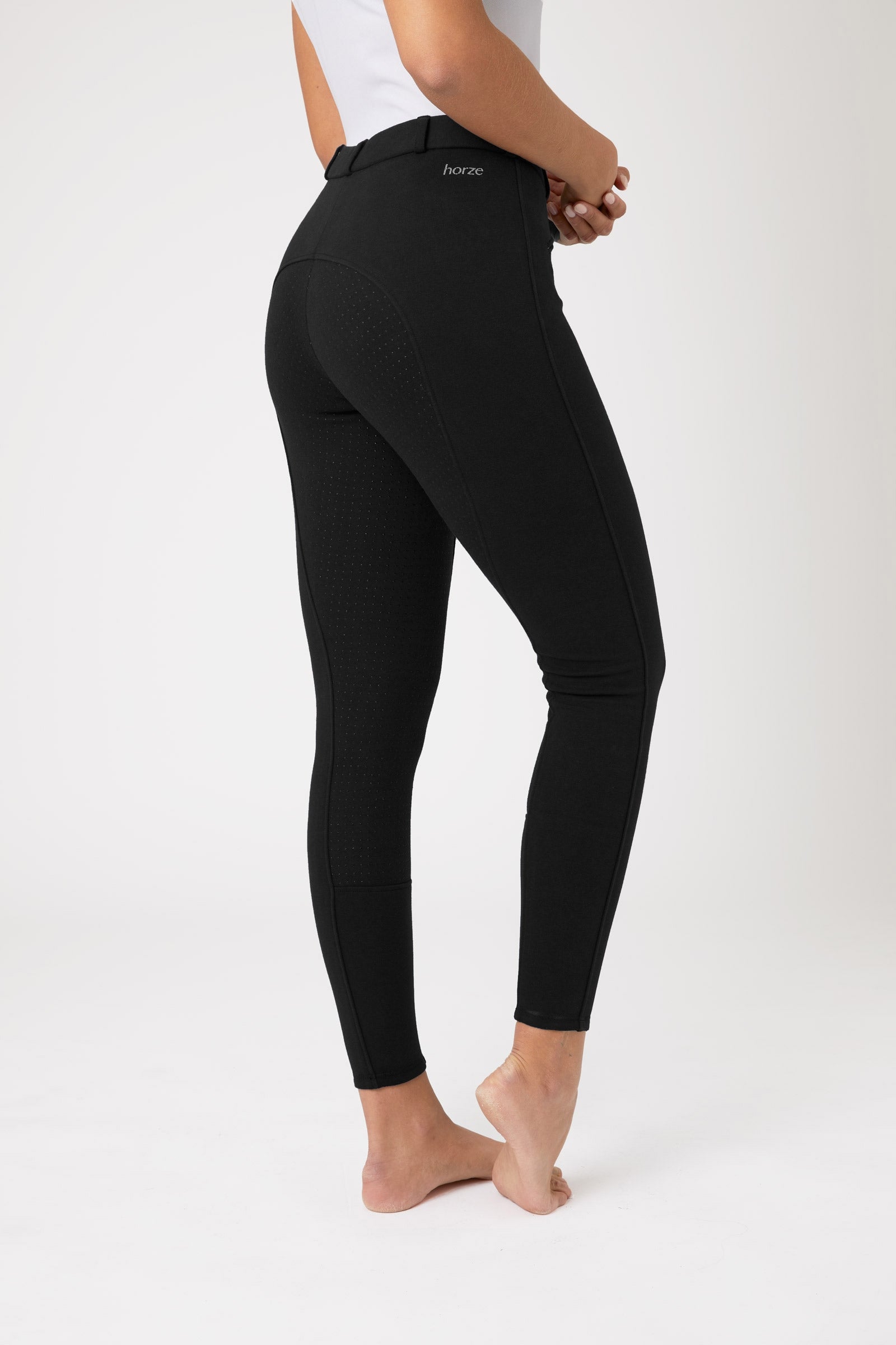 Horze Active -naisten ratsastushousut silikonipainatetuilla kokopaikoilla Womens Breeches