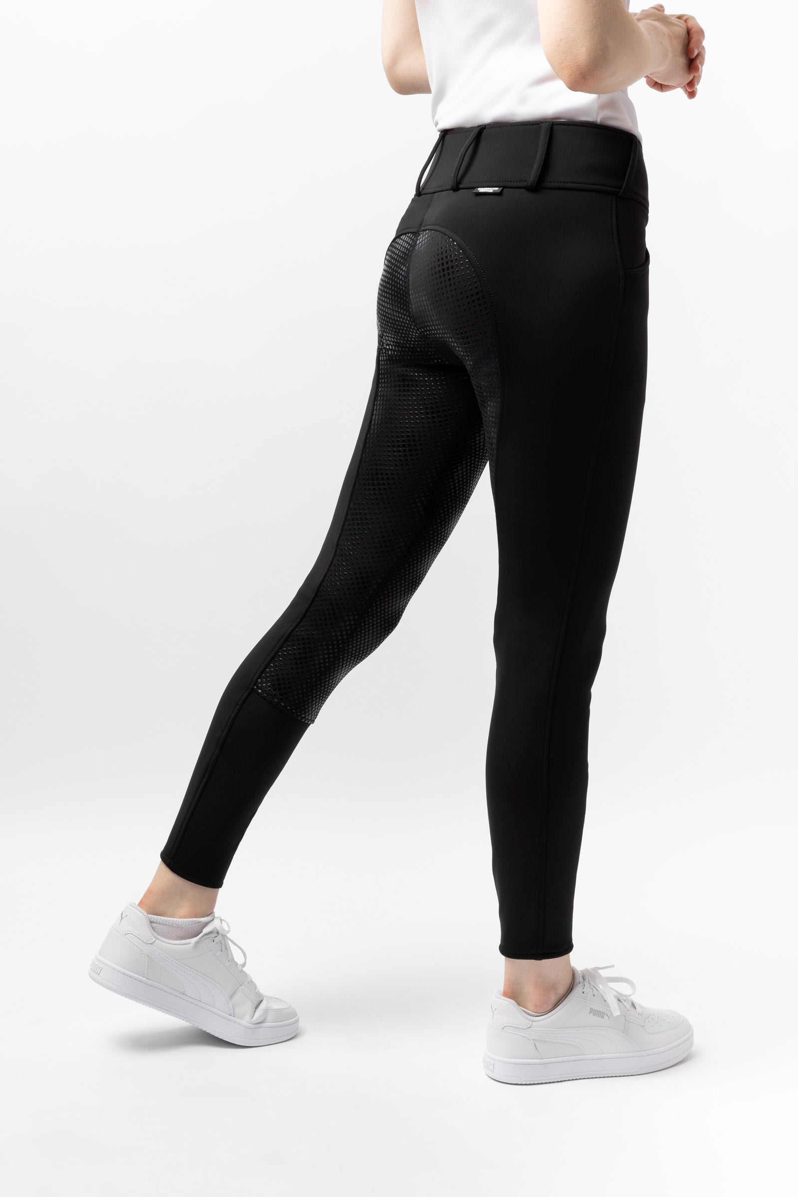 Horze Grand Prix Thermo Softshell -naisten silikonipainatetut kokopaikkaiset ratsastushousut Womens Breeches