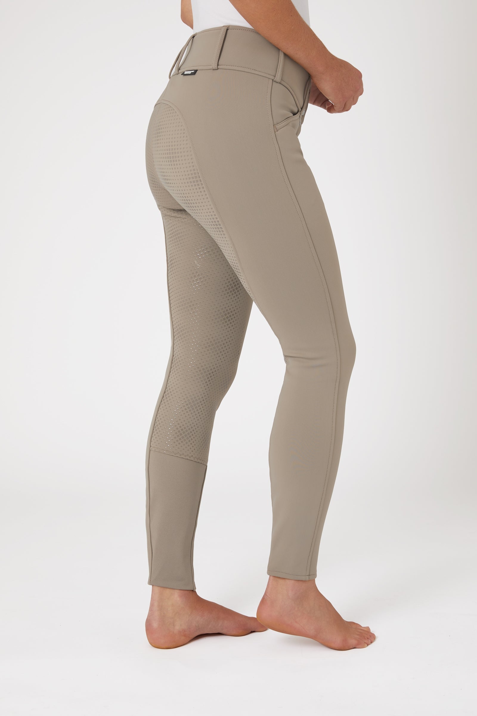 Horze Grand Prix Thermo Softshell -naisten silikonipainatetut kokopaikkaiset ratsastushousut Womens Breeches