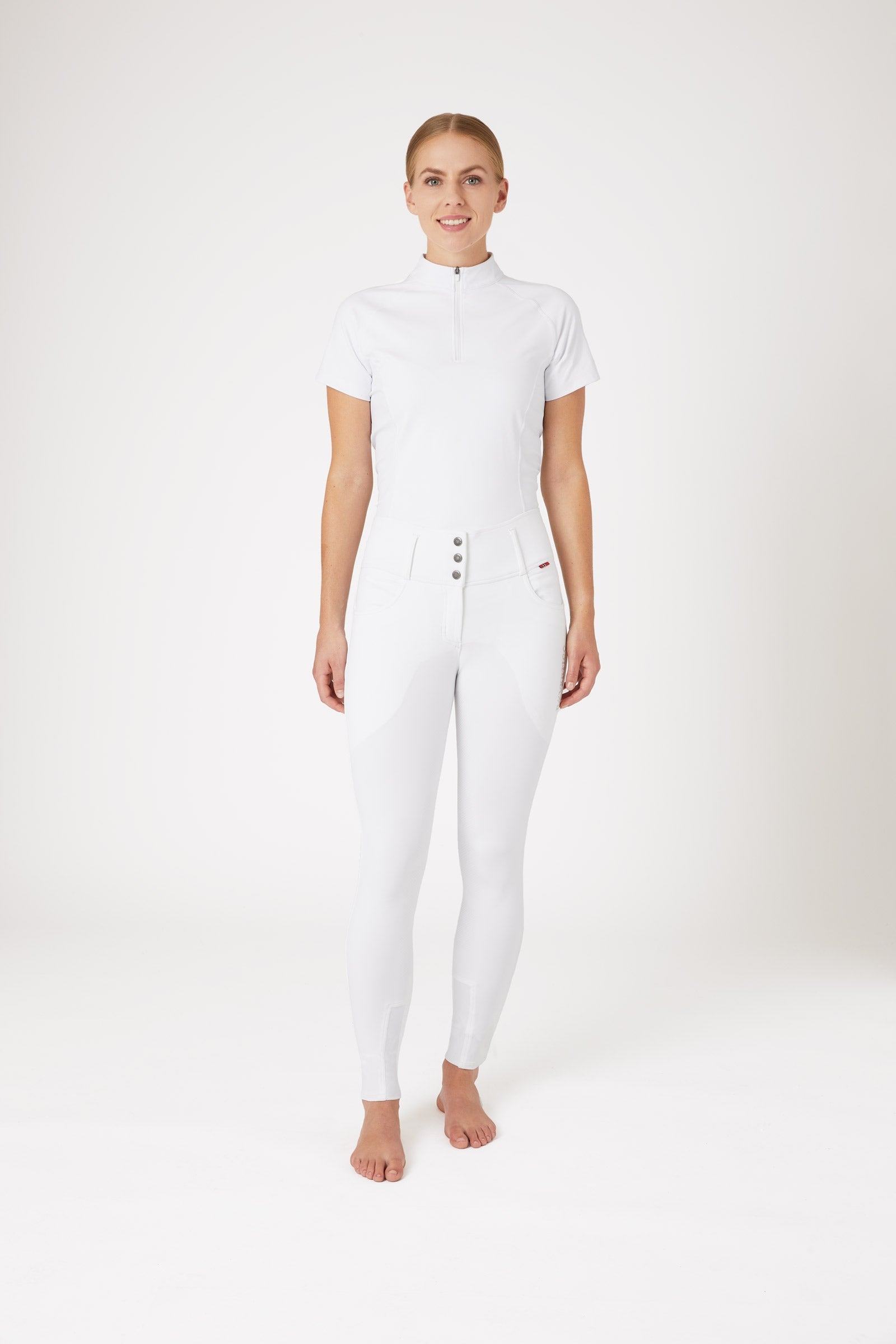 B Vertigo Women's Meghan High Waist Full Seat Breeches UPF 50+ Womens Breeches