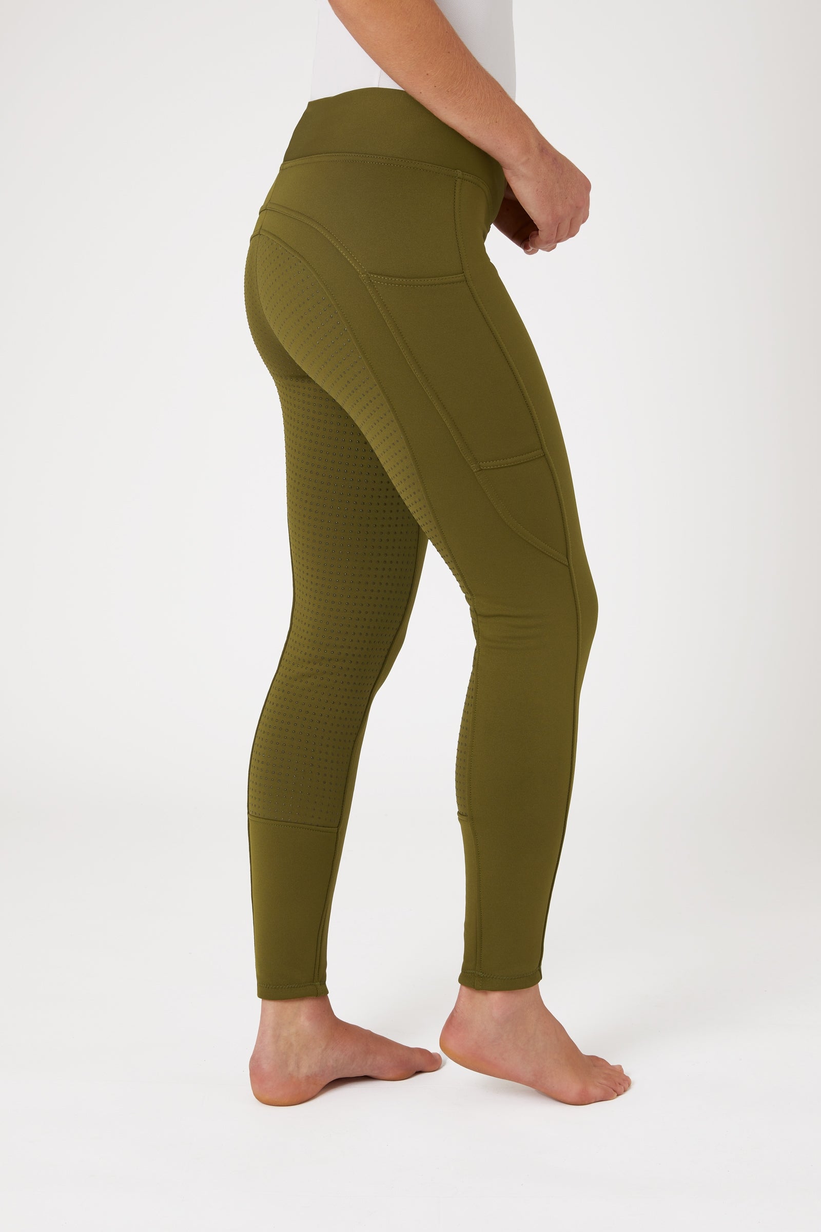 Horze Active naisten talviratsastusleggingsit kokopaikoilla ja kännykkätaskulla Womens Breeches