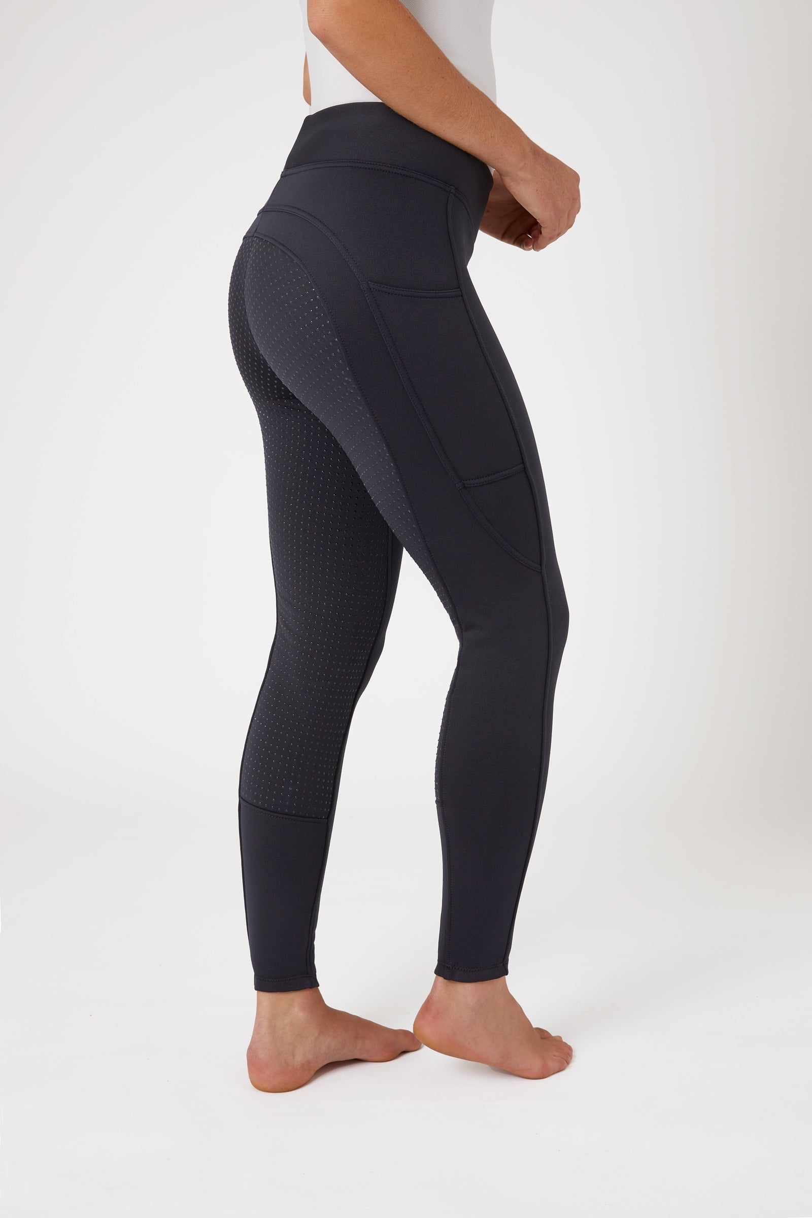 Horze Active naisten talviratsastusleggingsit kokopaikoilla ja kännykkätaskulla Womens Breeches