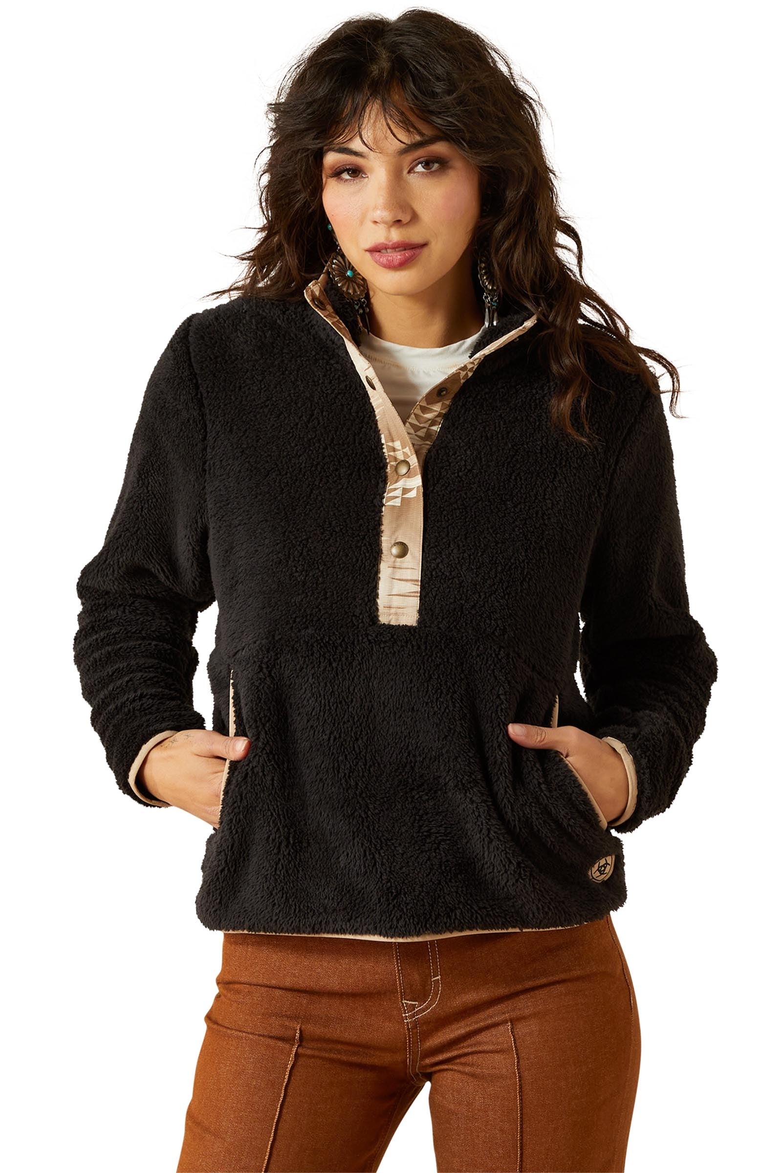 Ariat Berber Snap Women´s Sweater With 1/2 Placket Women’s Riding Clothing