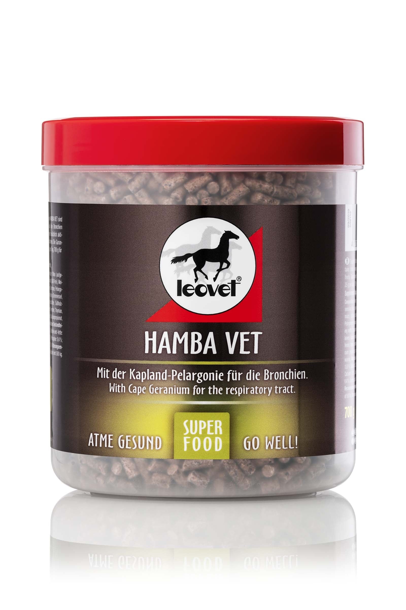 Leovet HAMBA Vet hengitysteille, 700g Horse Feed & Nutrition