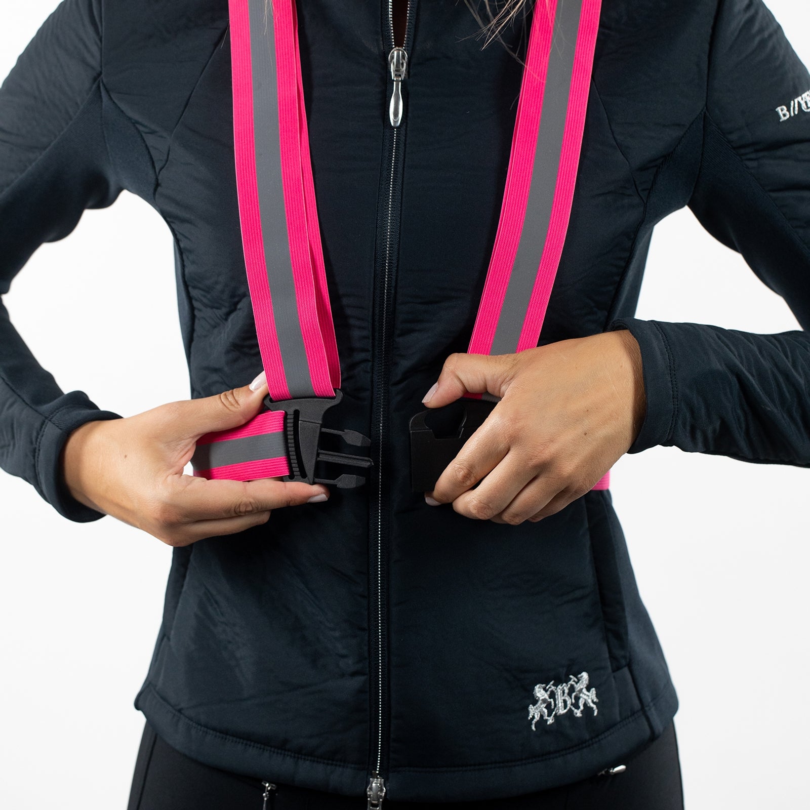 Horze Adjustable Reflective Stripe Riding Vest Reflective