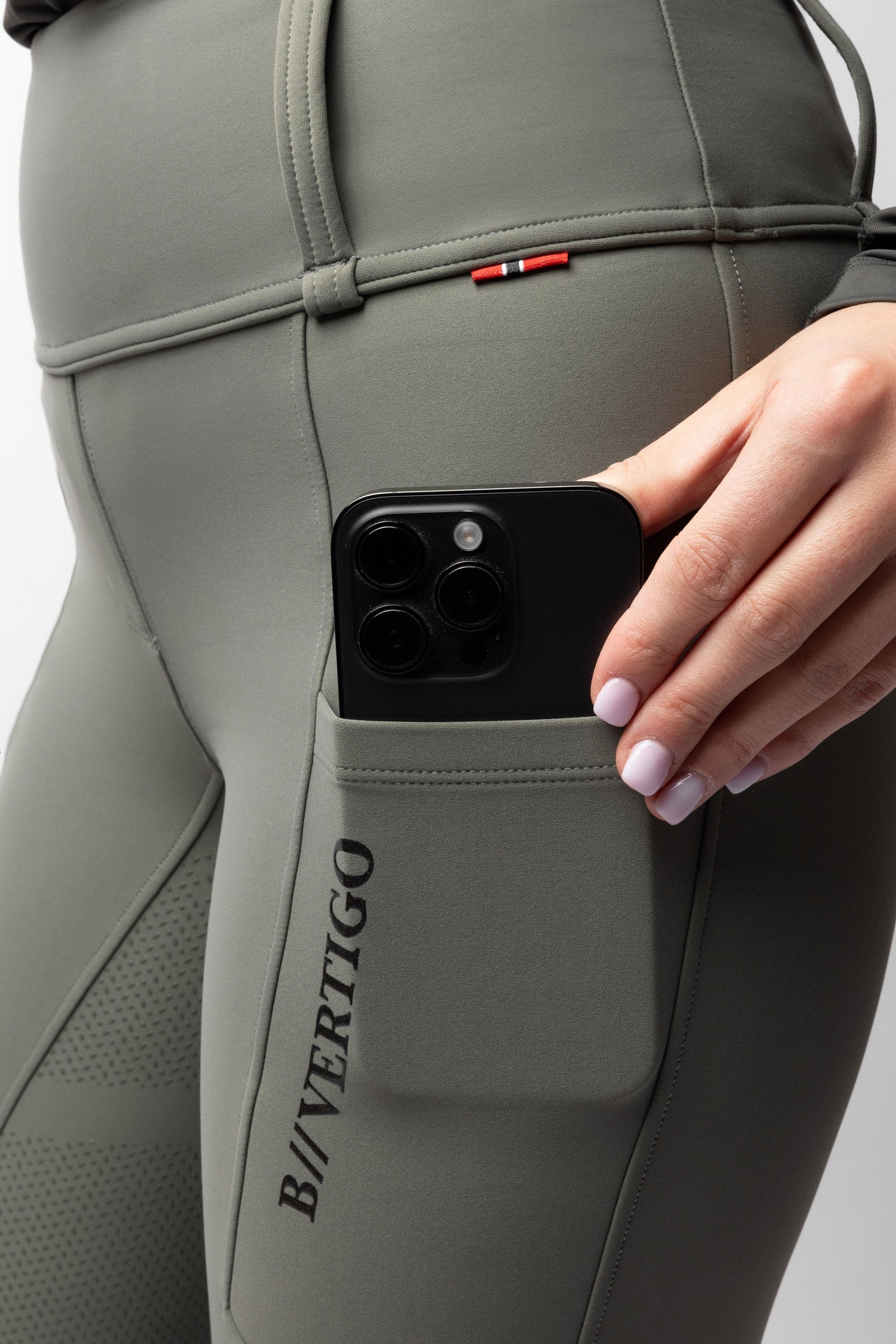 B Vertigo Chiara Women's Compression Hybrid Breeches With Full Grip Womens Breeches