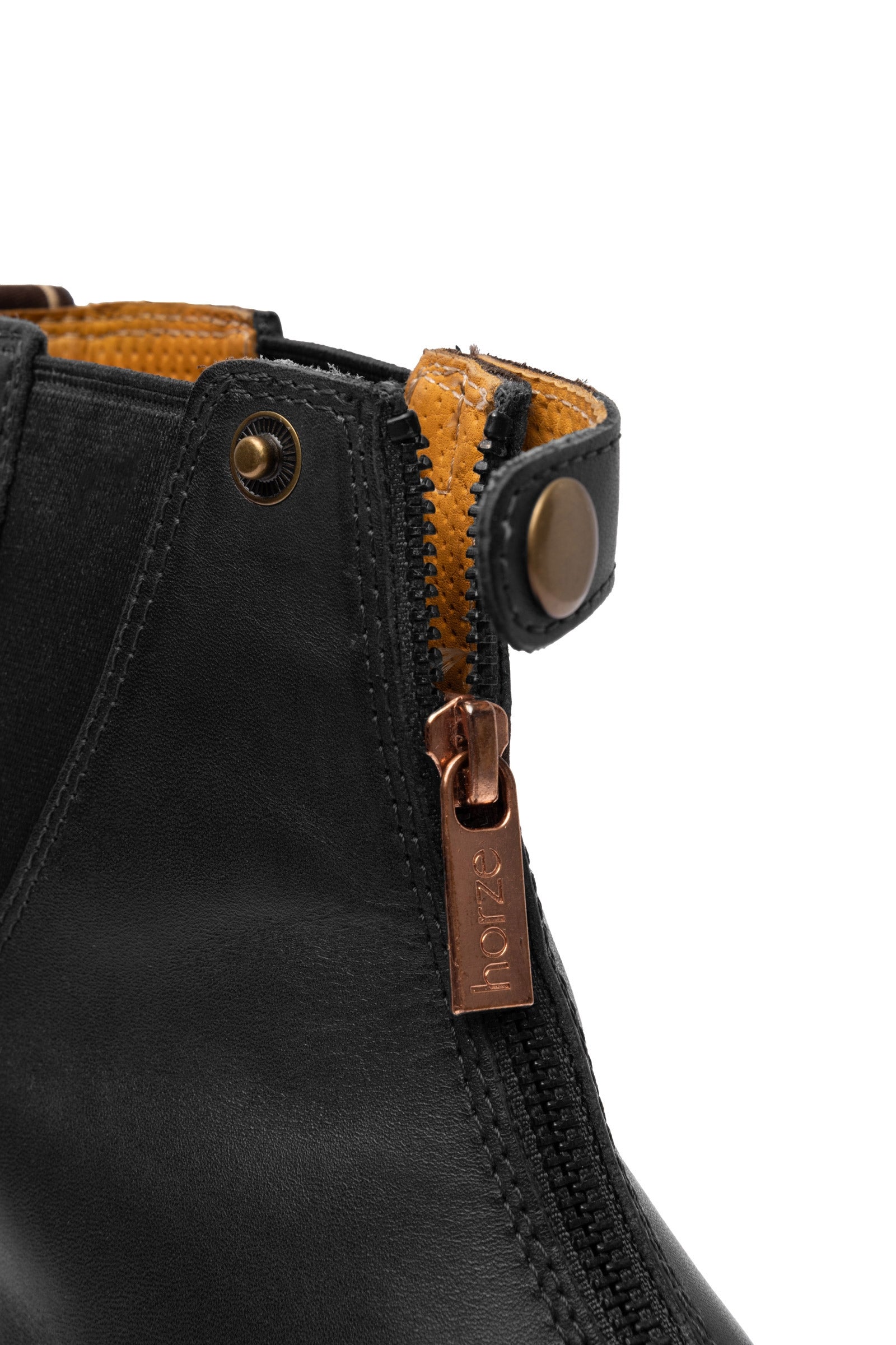 Horze Rose Leather Jodphur Boots with Front Zipper Riding Boots & Riding Shoes